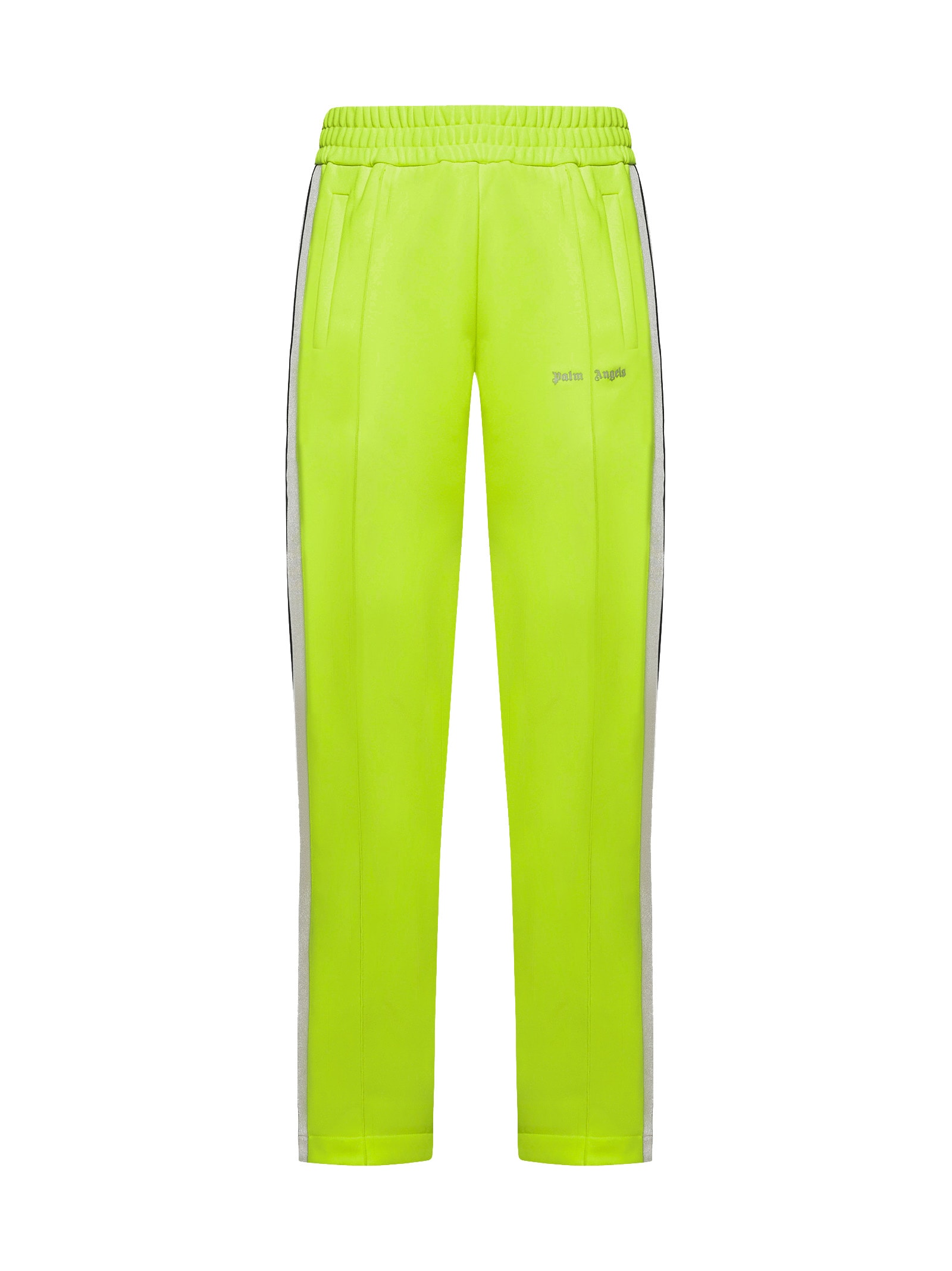 Shop Palm Angels Pants In Yellow Fluo