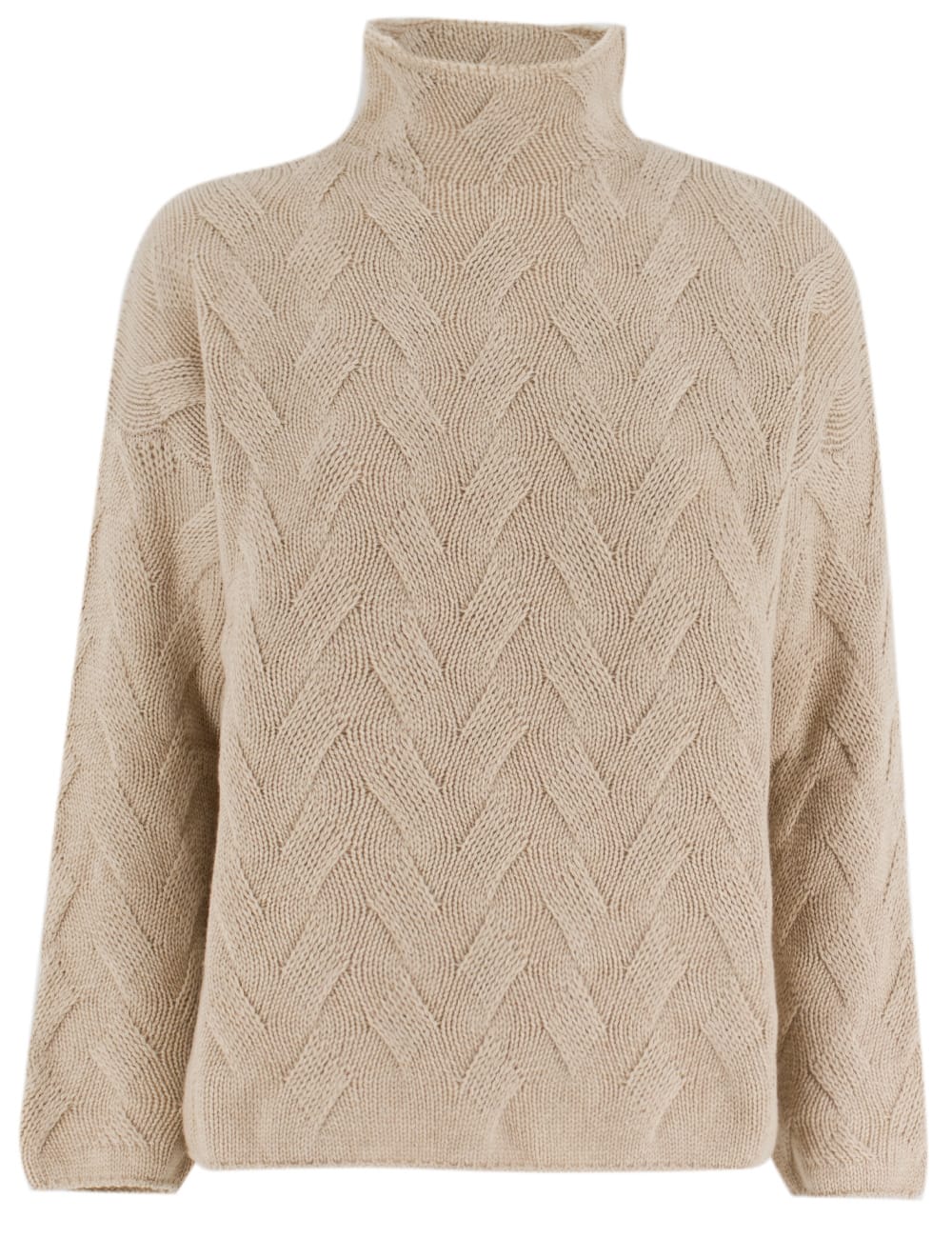 Shop Le Tricot Perugia Jumper In Beige Melange