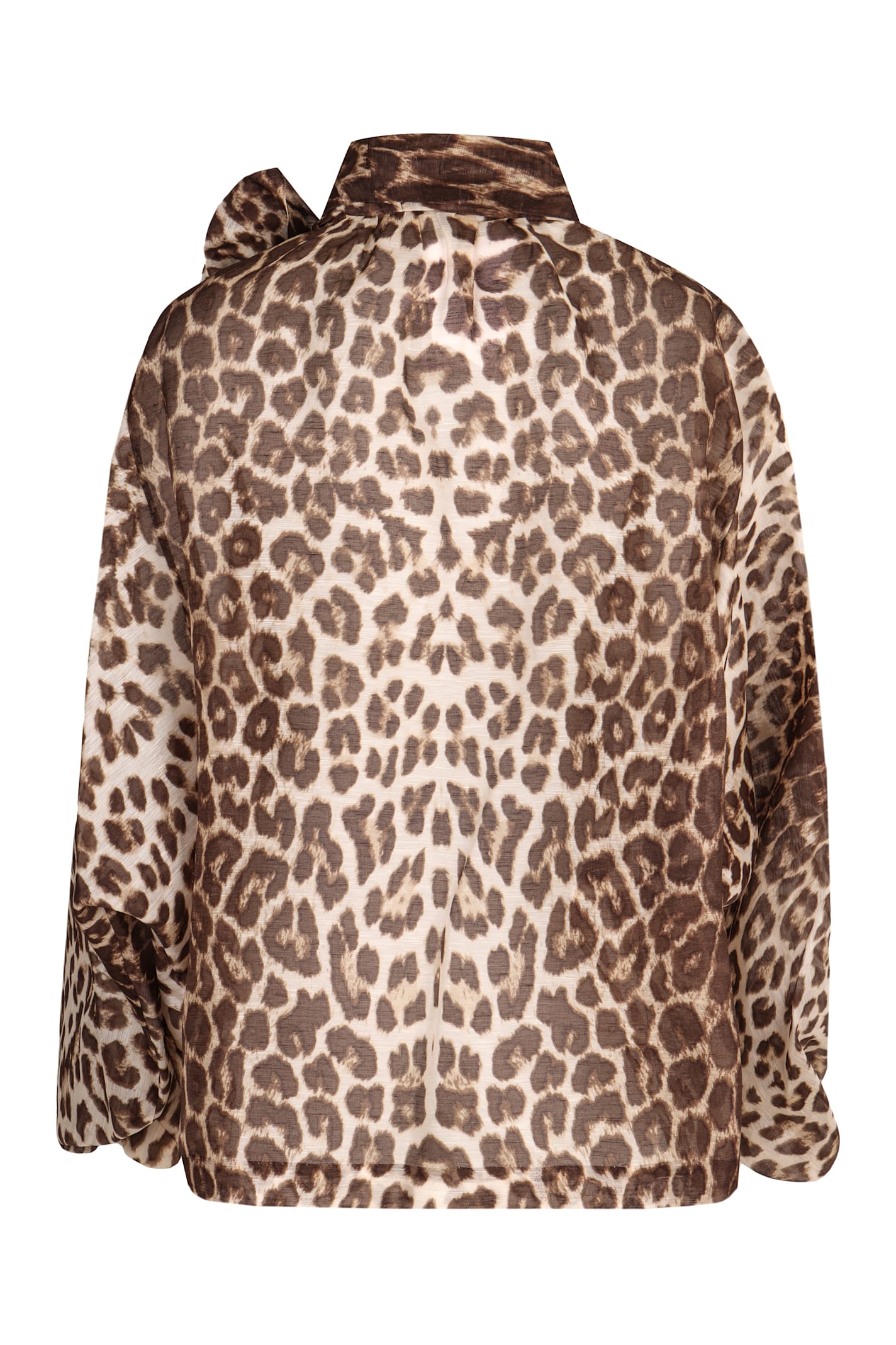 Shop Zimmermann Illustration Billow Printed Blouse In Animalier