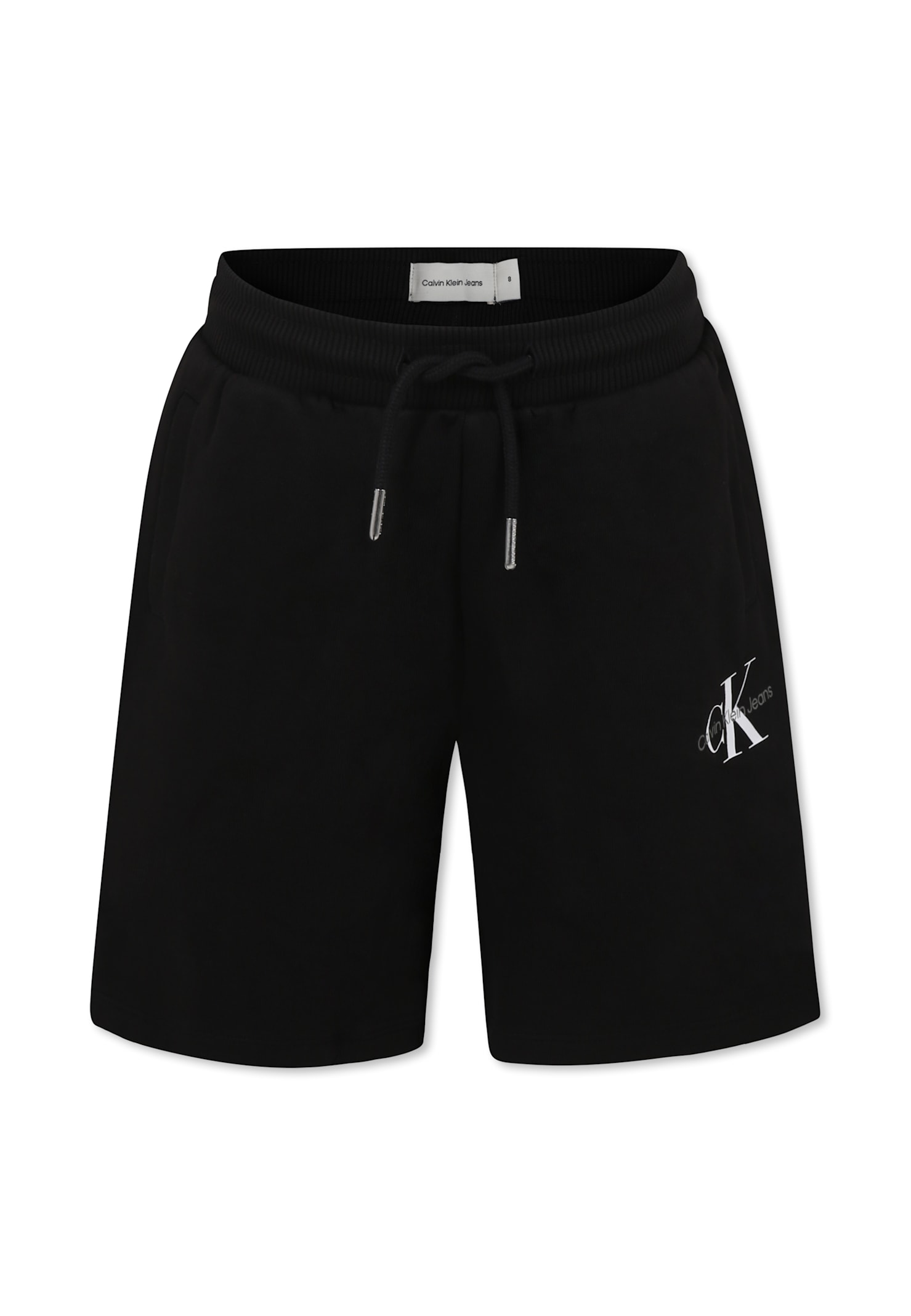 Shop Calvin Klein Black Shorts For Kids With Logo