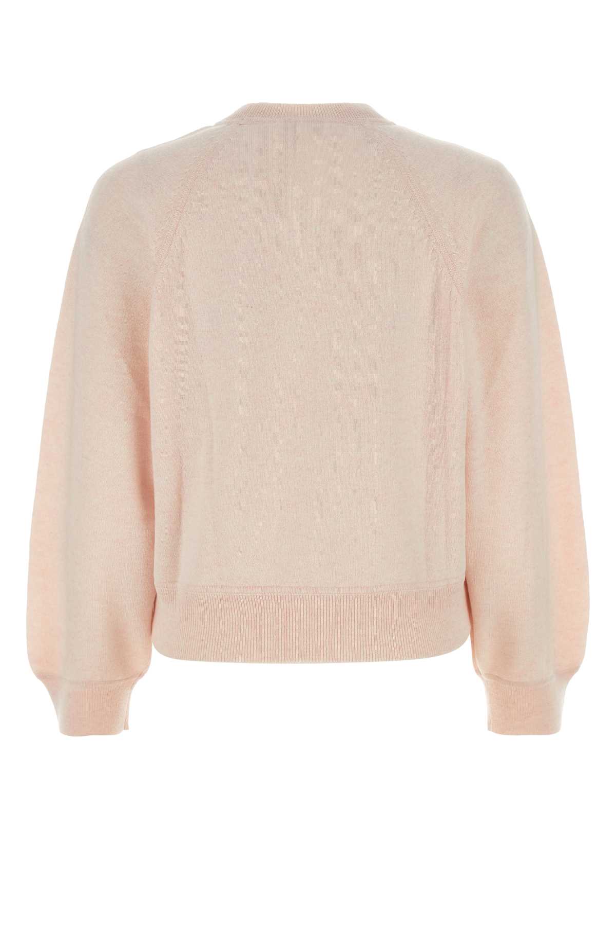 Loulou Studio Melange Pink Cashmere Pemba Sweater