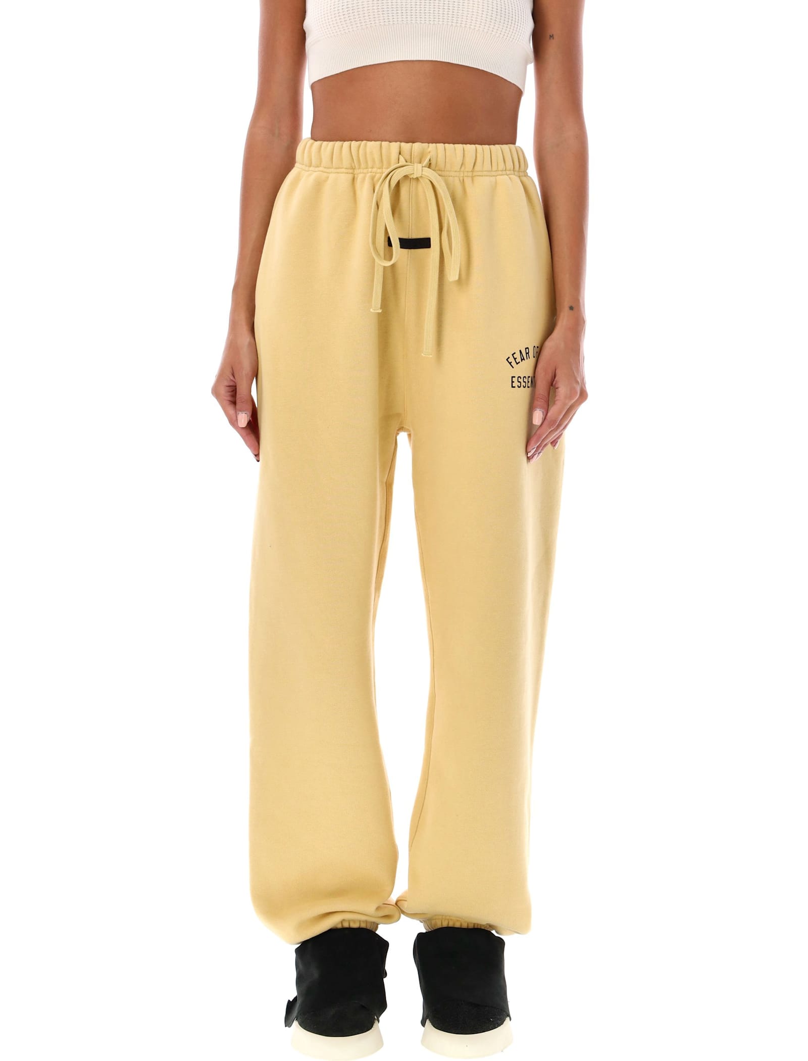 Shop Fear Of God Fleece Sweatpants In Amber