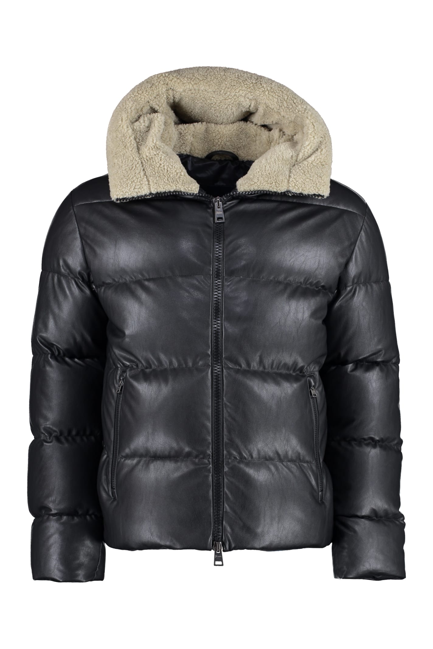 Herno Hooded Bomber-style Down Jacket