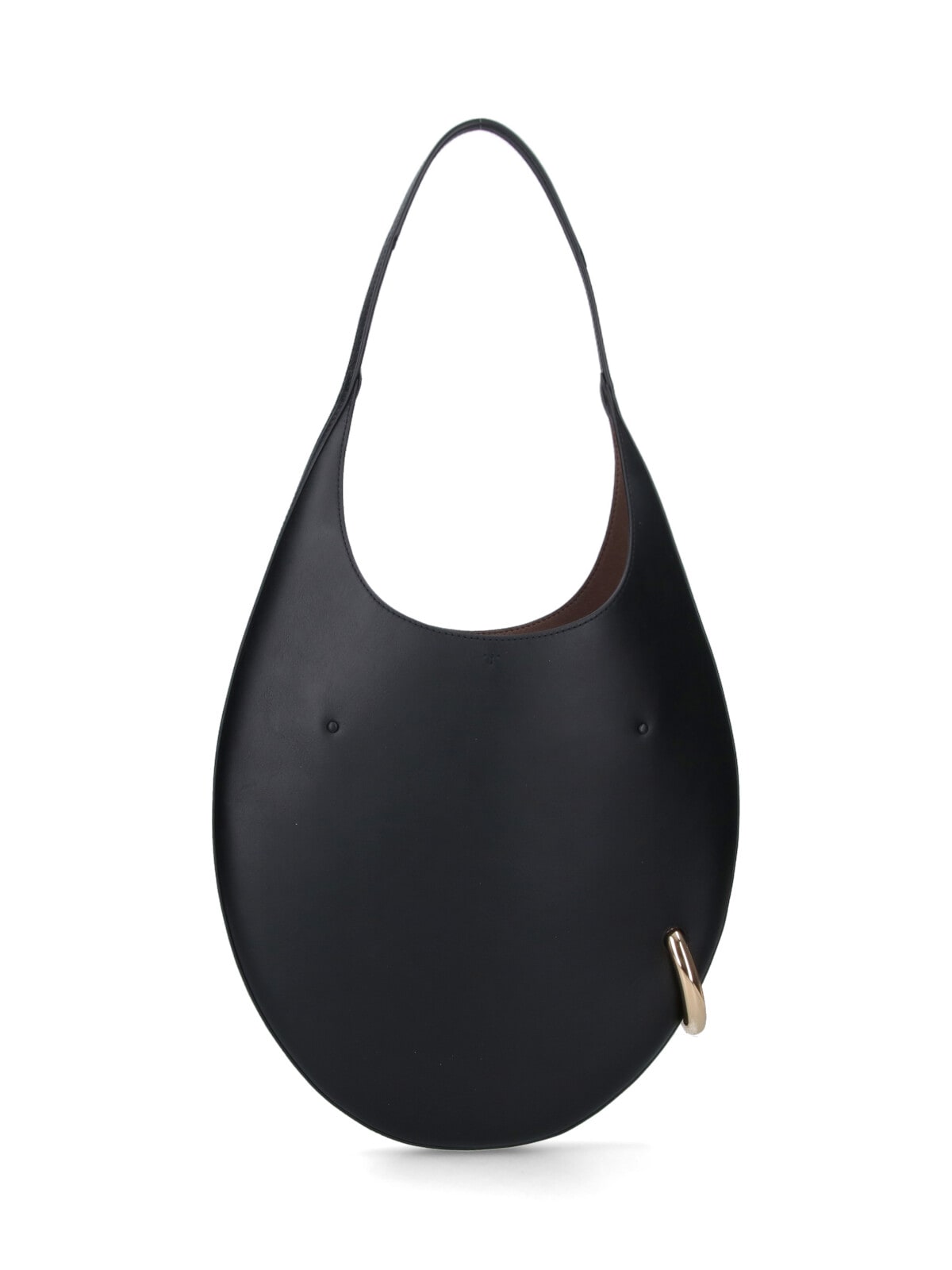 Tory Burch Pierced Hobo Bag In Black