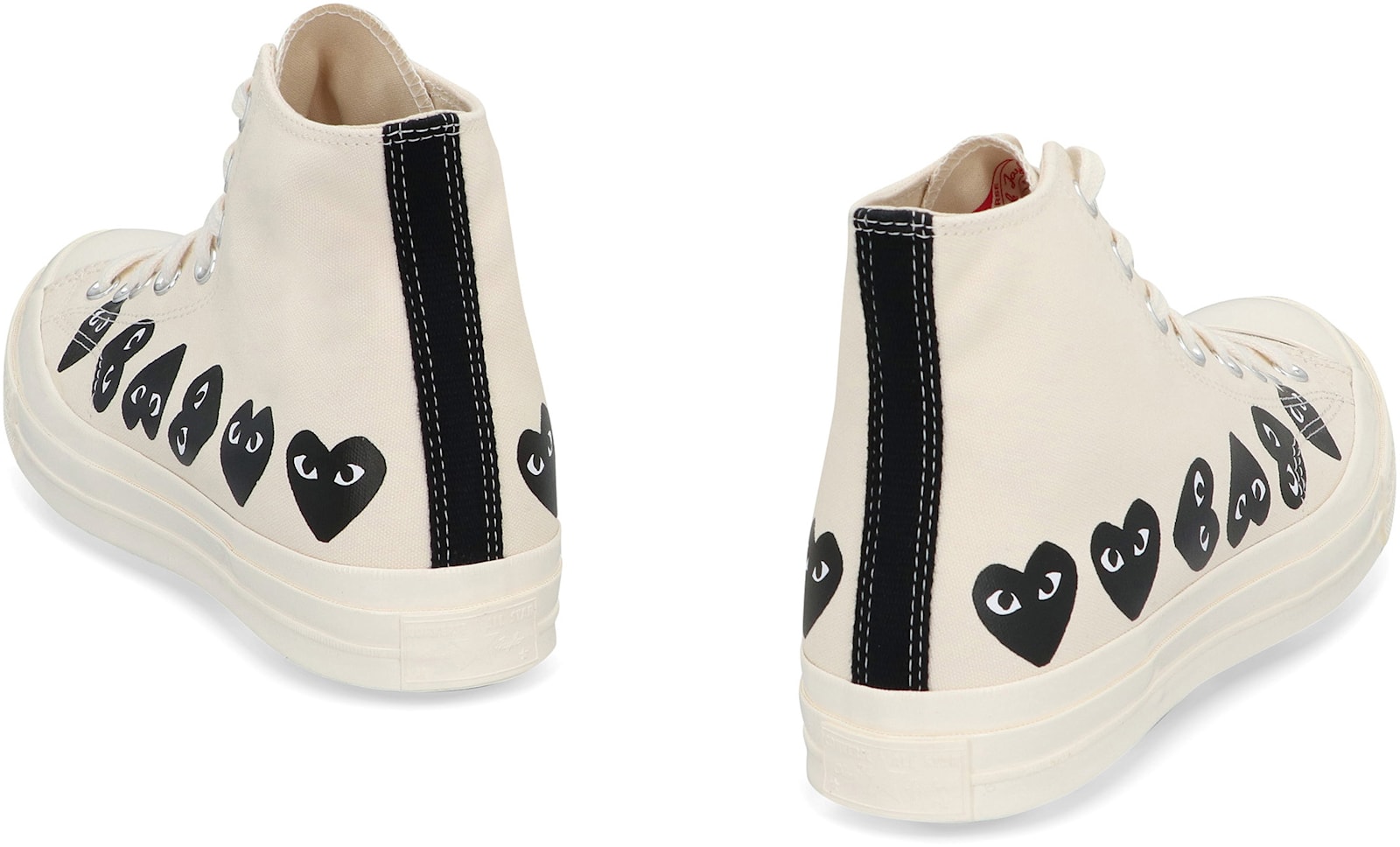 Shop Comme Des Garçons Play Converse X - Chuck 70 High-top Sneakers In Ivory