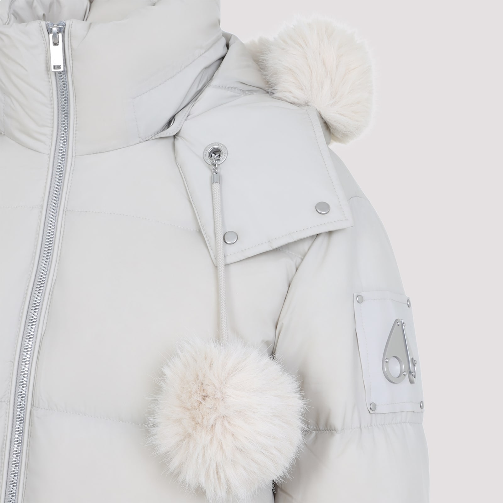 Moose Knuckles Misti Peak Puffer Jacket In White