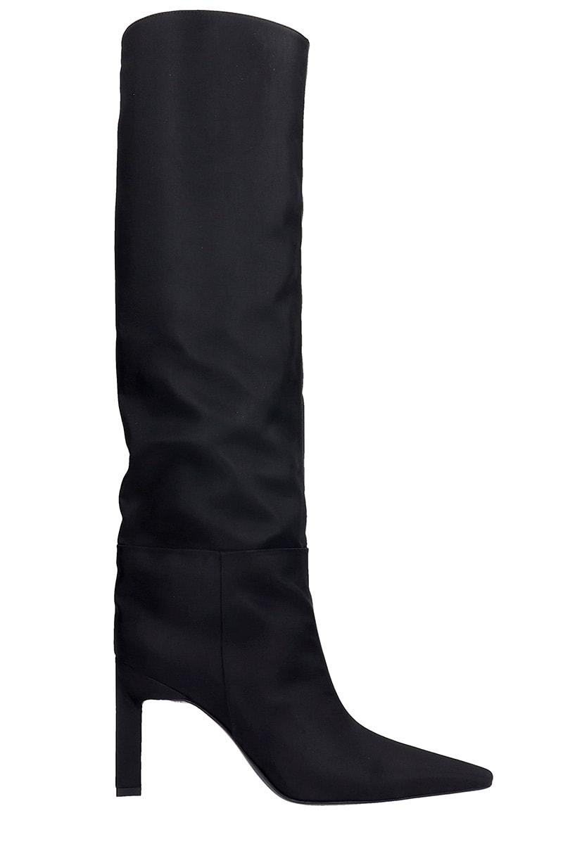 The Attico High Heels Boots In Black Nylon