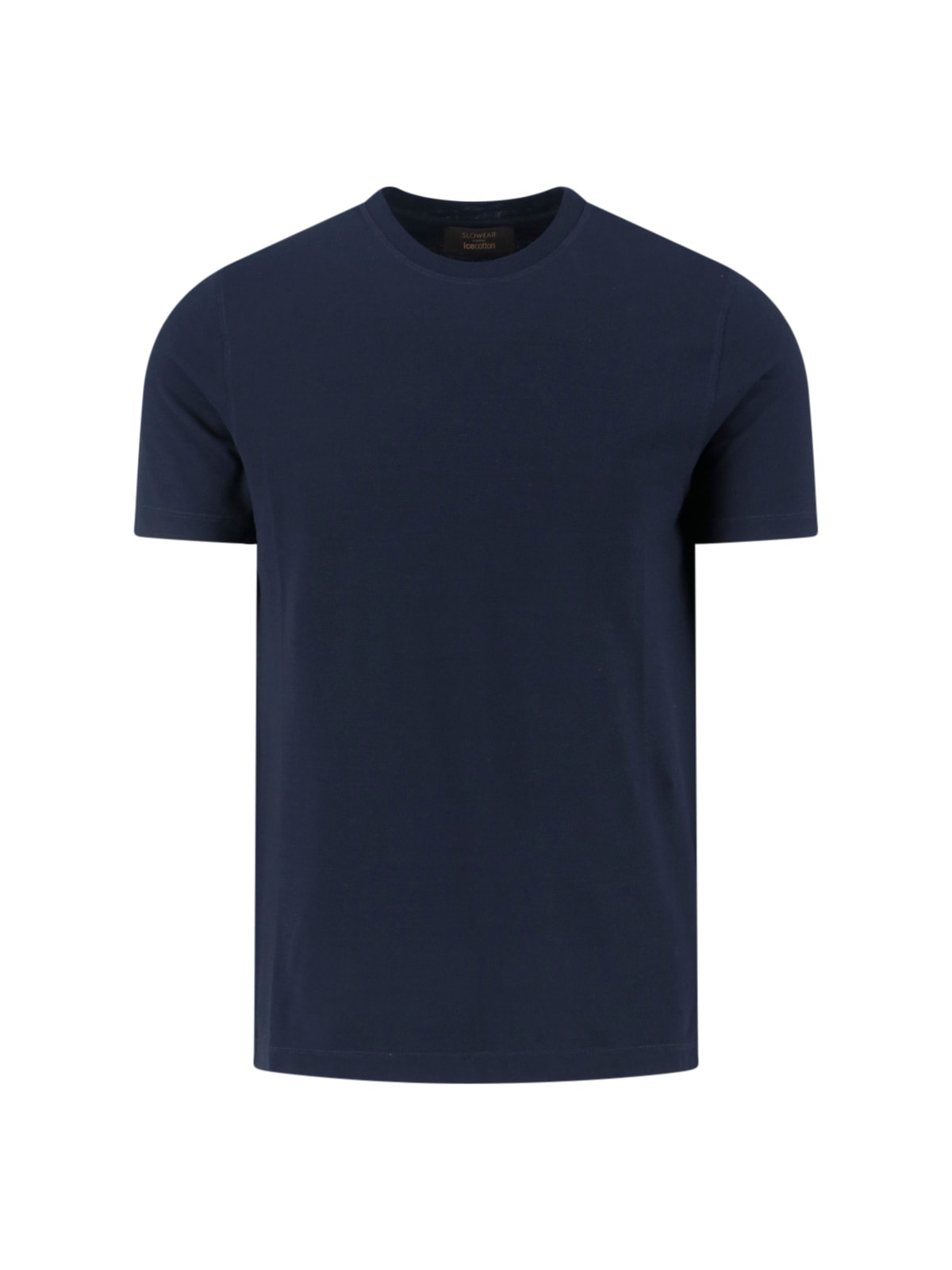 Zanone Crew Neck Short Sleeve Basic T-shirt In Blue