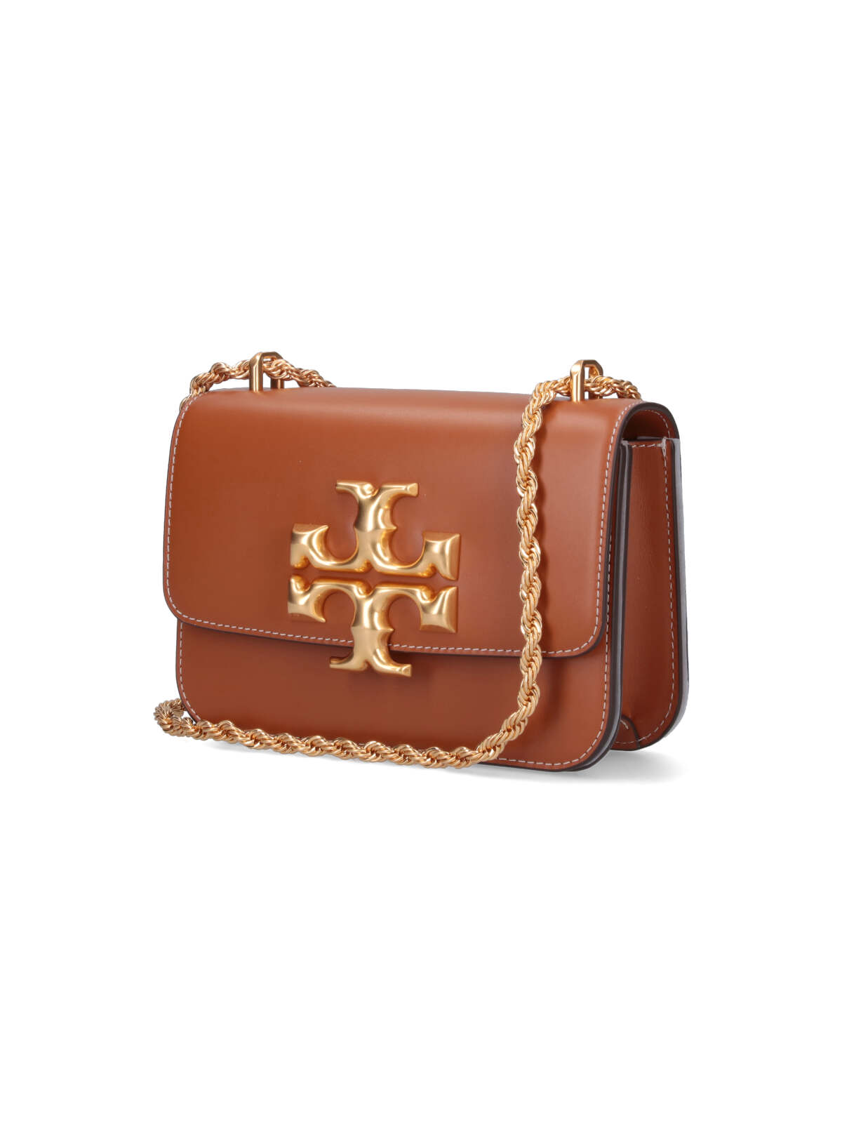 Shop Tory Burch Eleanor Small Crossbody Bag In Brown