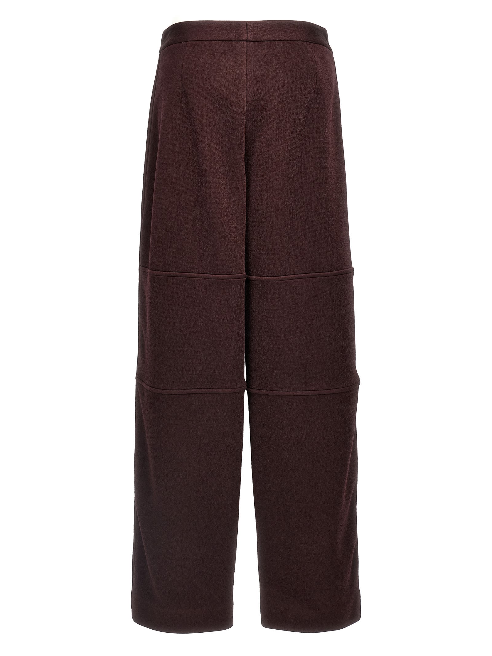 Shop Jil Sander Viscose Blend Pants In Purple