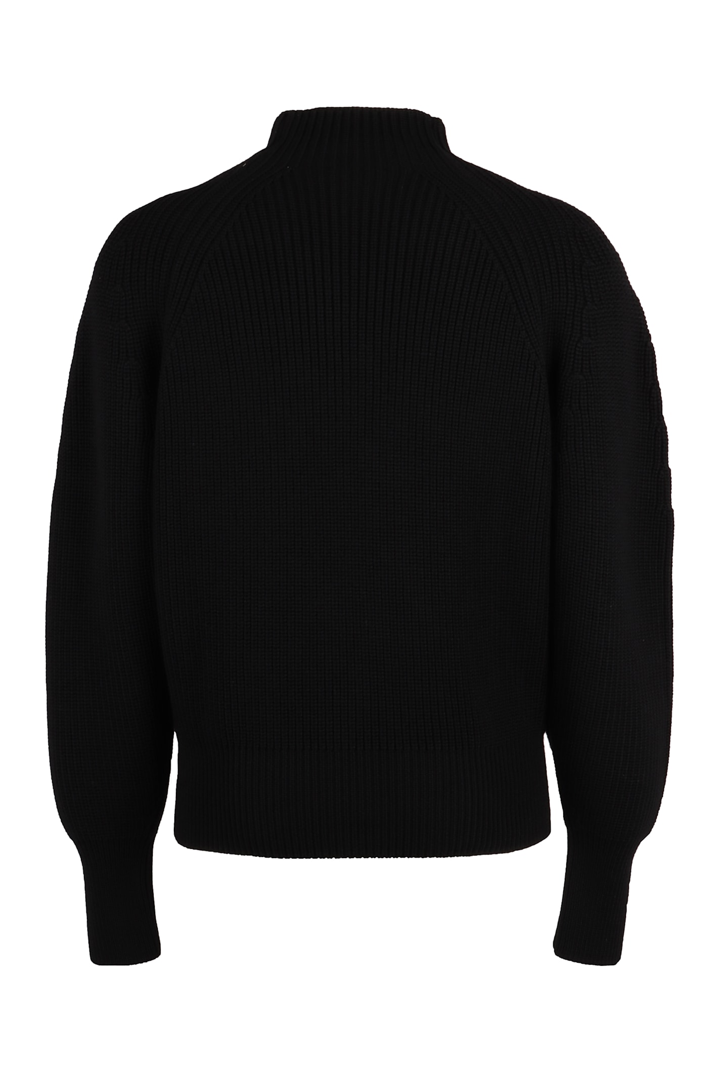 Ferragamo Ribbed Texture Wool Turtleneck Sweater