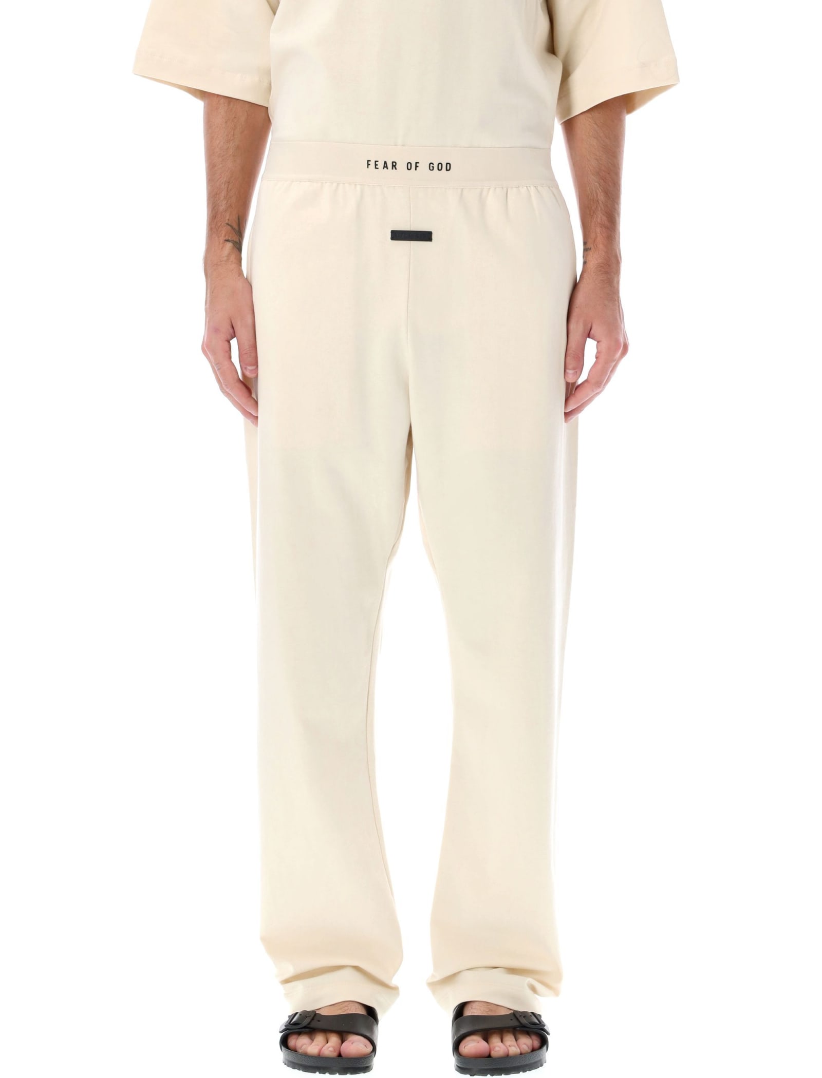 Shop Fear Of God Lounge Pant In Cream