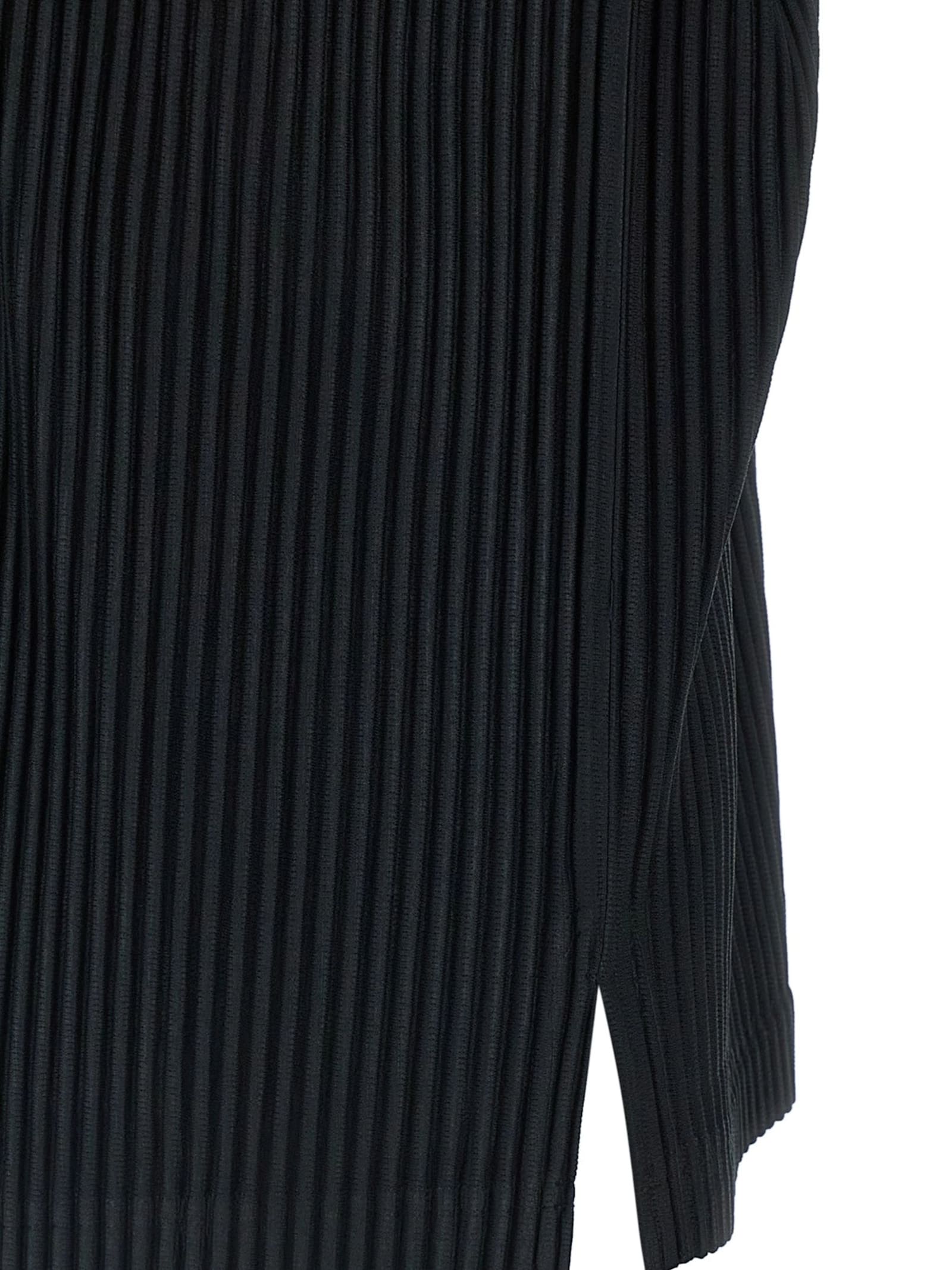Issey Miyake Bottoned Long Sleeves Shirt In Black