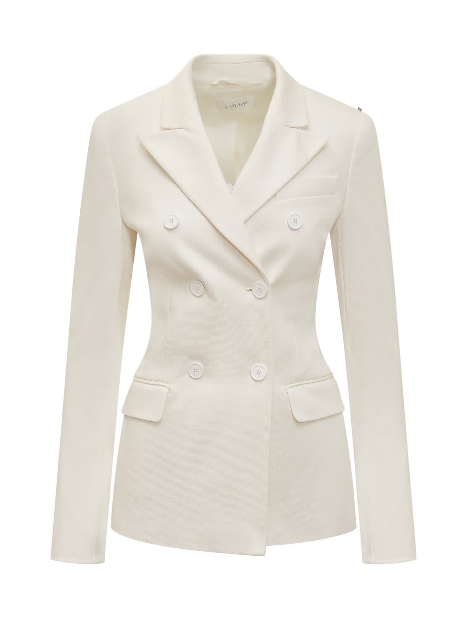 Shop Sportmax Sestri Blazer In Bianco