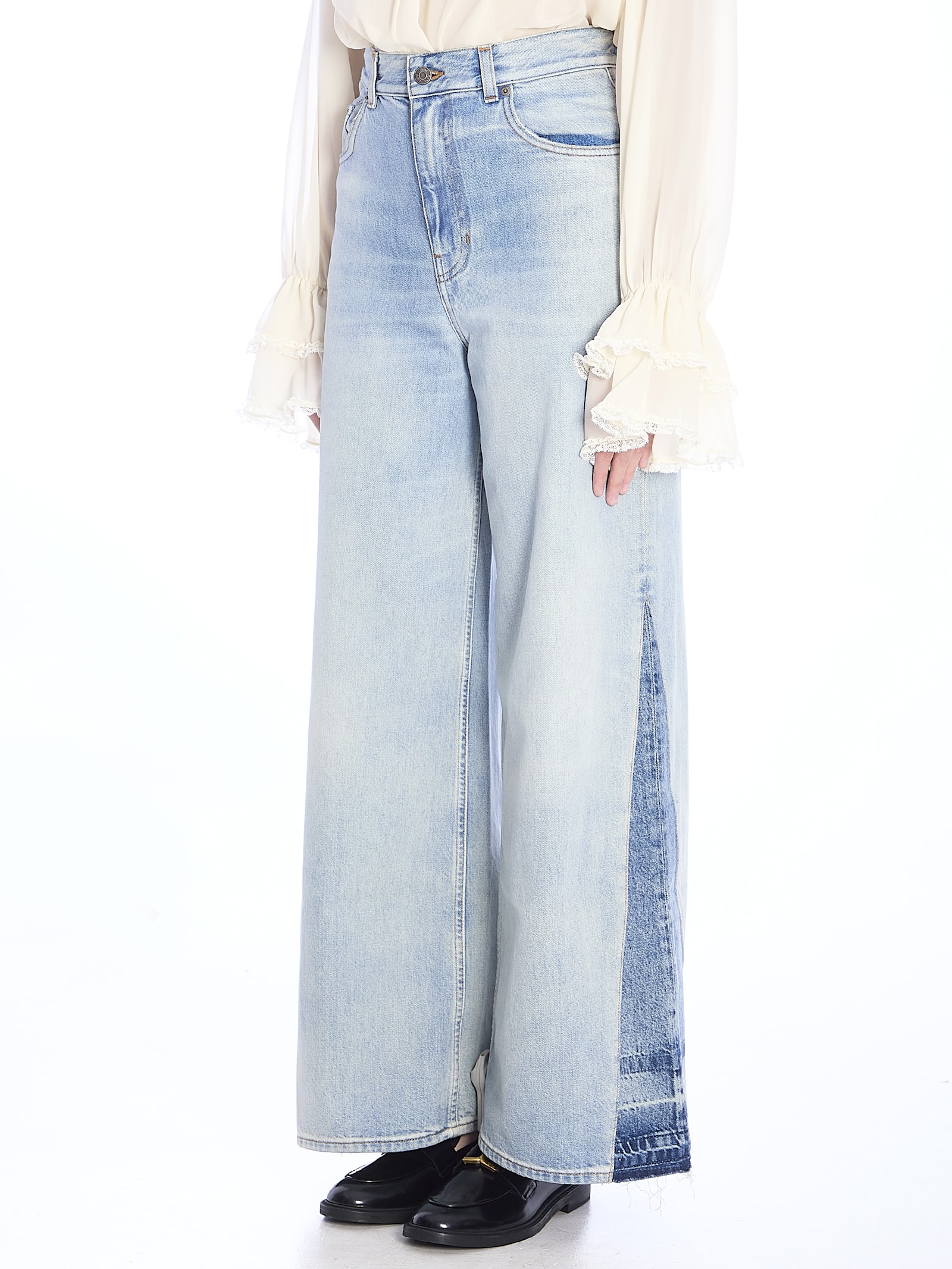 Shop Chloé Wide-leg Jeans