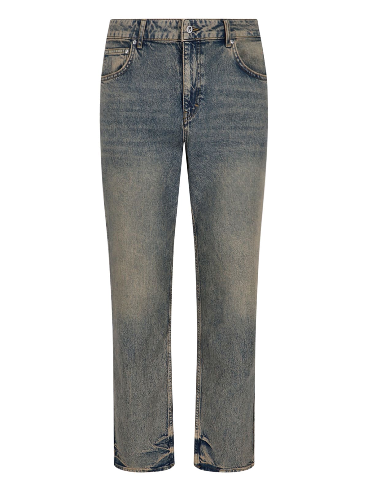 Represent Straight Leg Trousers With Belt Loops And Pockets In Blue