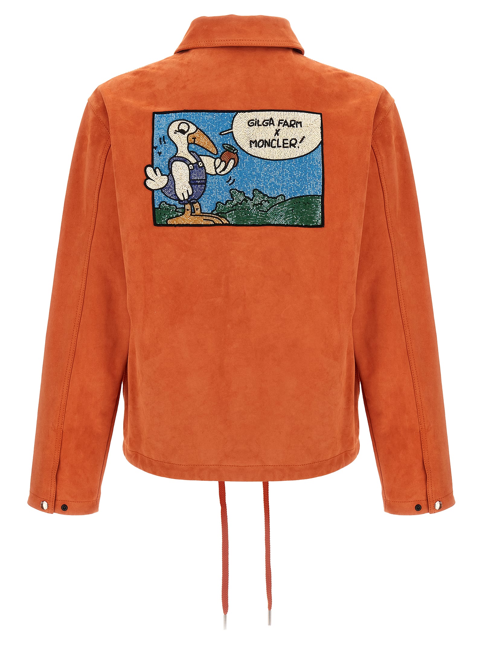 Moncler Genius Moncler X Gilgafarm Navel Jacket By Donaldglover In Orange