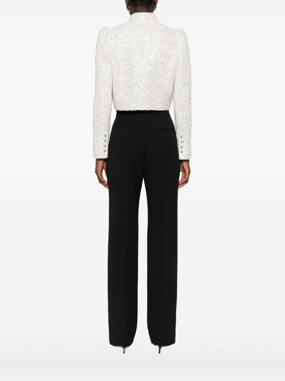 Alice And Olivia Alice + Olivia Ilaria Bow Jacket In White