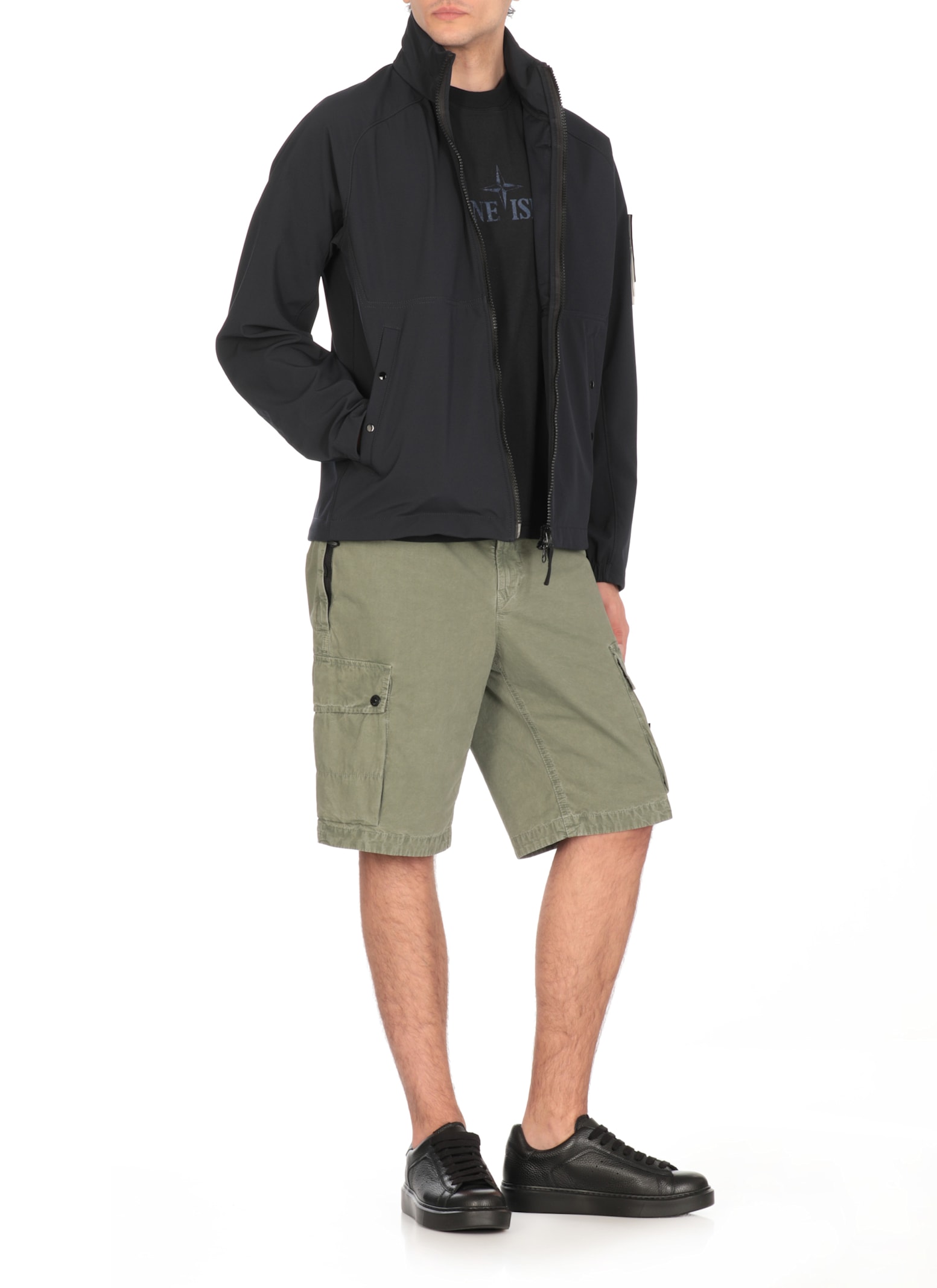 Stone Island 2100020 Organic Cotton Jersey In Blu