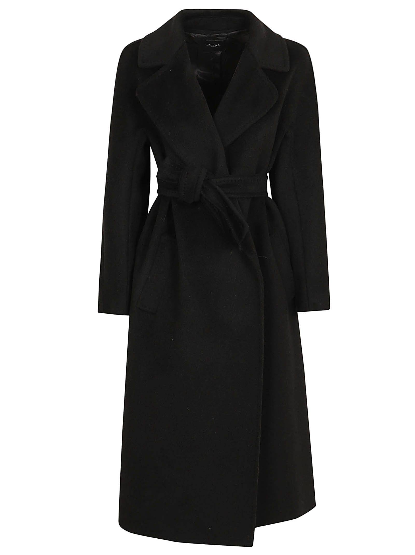 Shop Weekend Max Mara Tempera Coat In Black