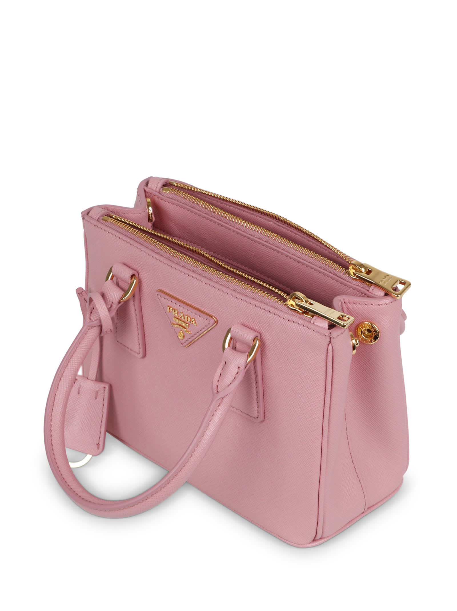 Shop Prada Galleria Mini Tote Bag In Pink