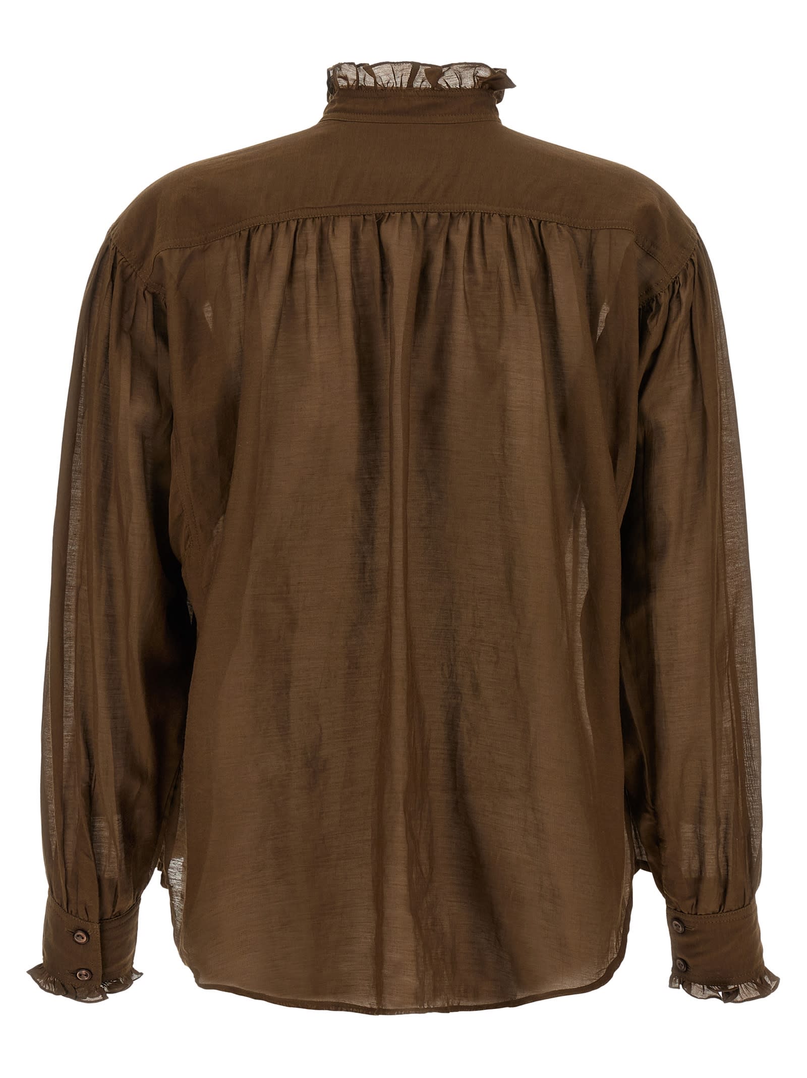 Isabel Marant Étoile Marant Etoile Women Pamias Blouse In Brown