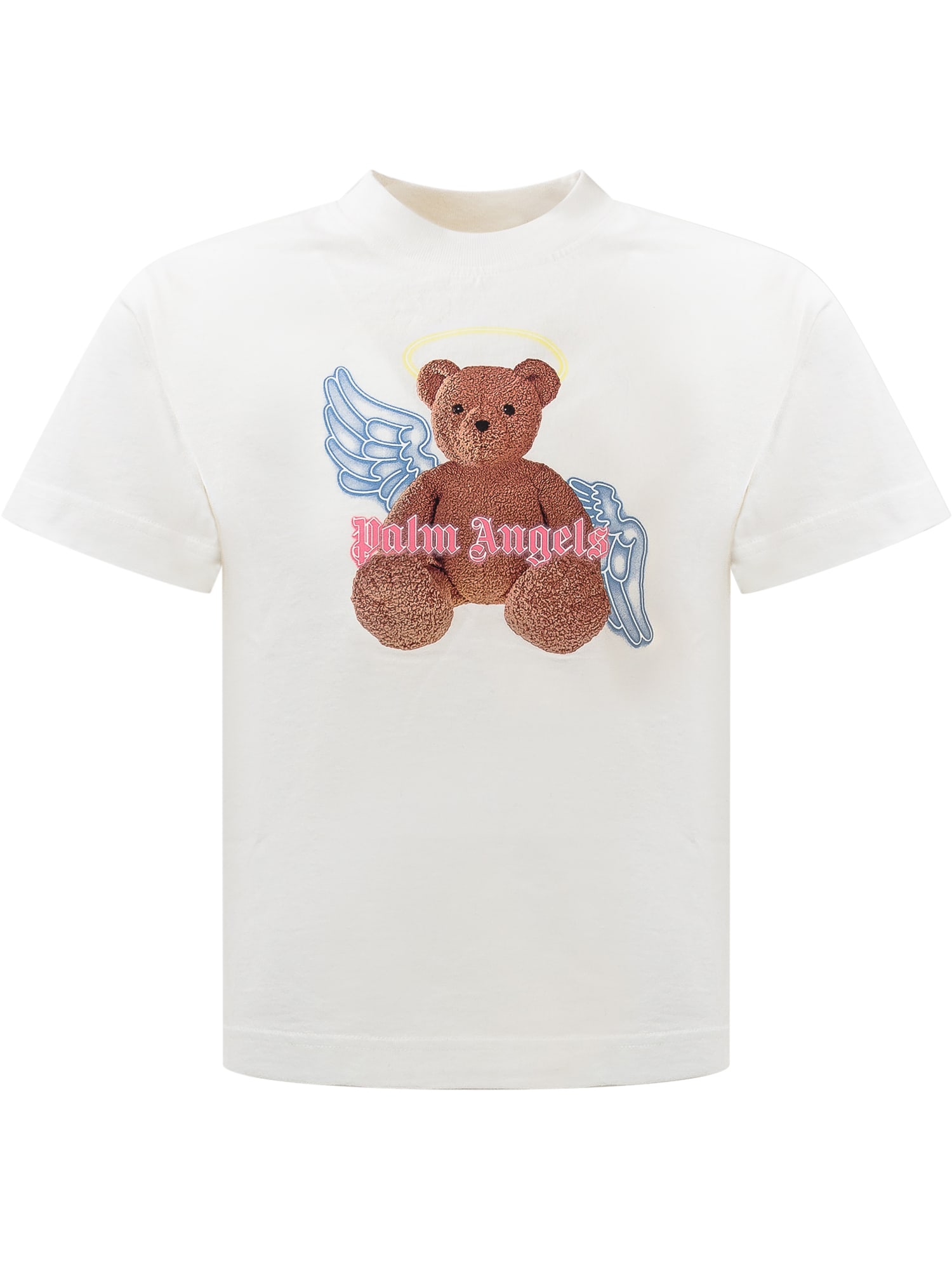 Shop Palm Angels Bear Angel T-shirt In White