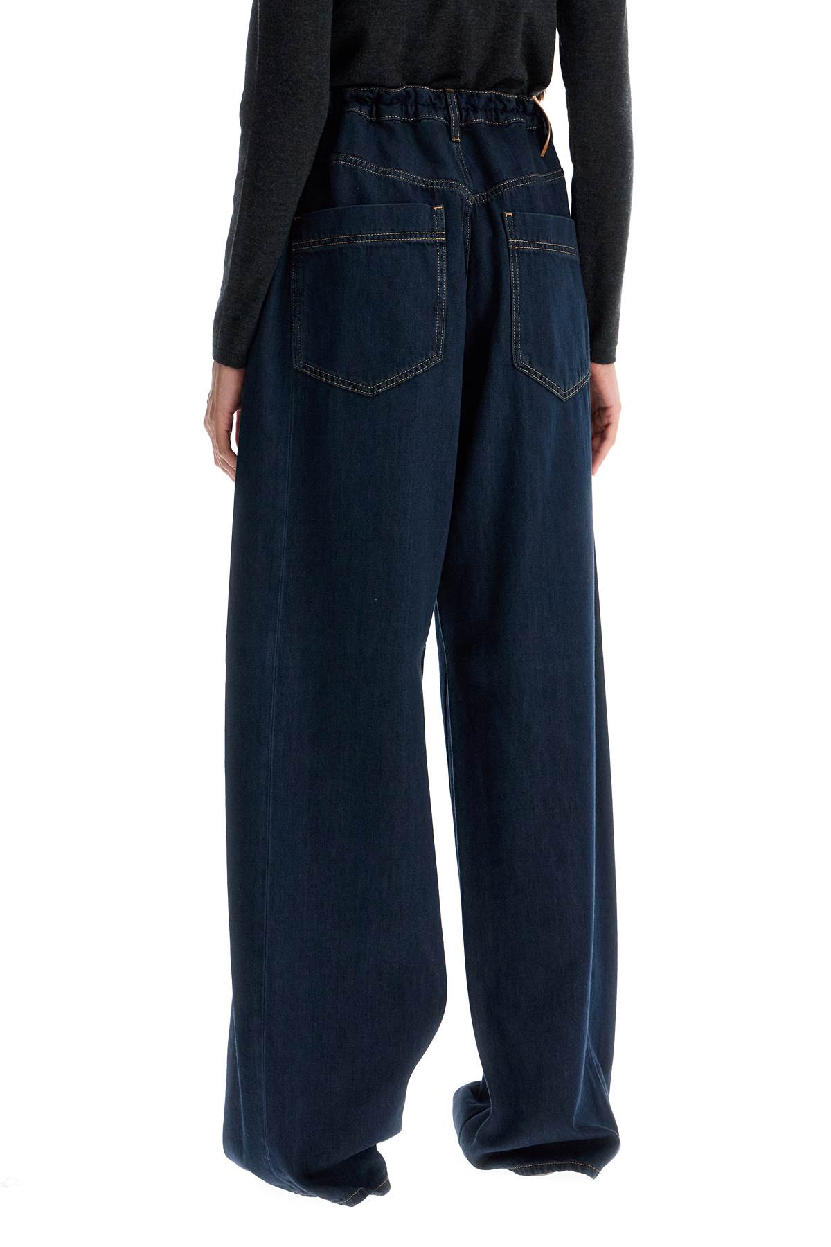 Darkpark Jeans Iris Con Vita A Sacchetto In Blu