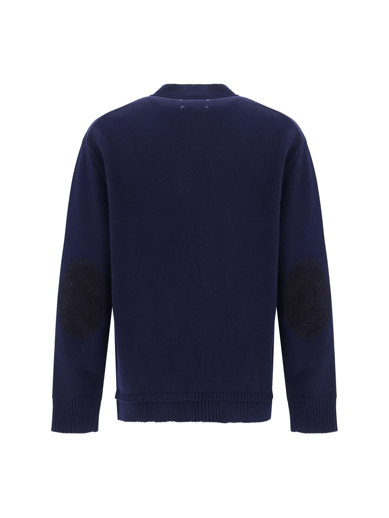 Shop Maison Margiela Cardigan In Navy