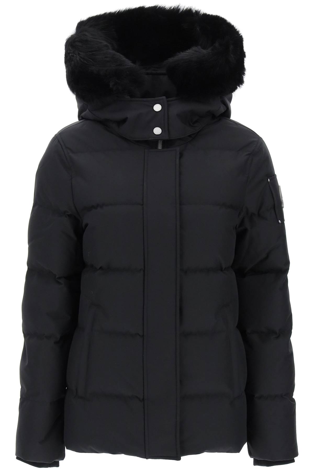 Moose Knuckles Cloud 3q Down Jacket With She In Black