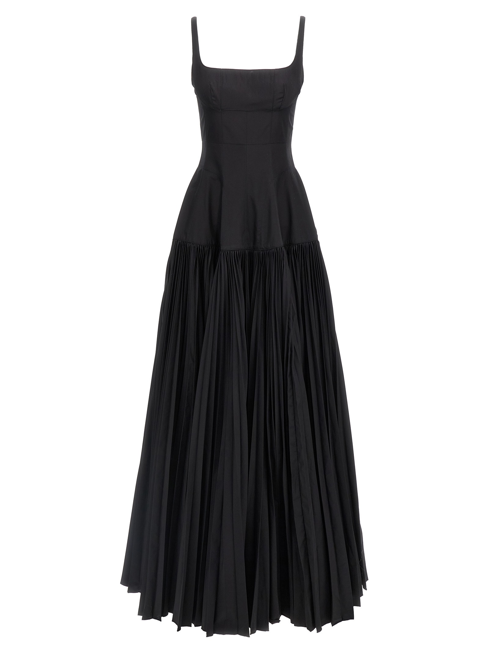 Long Pleated Dress