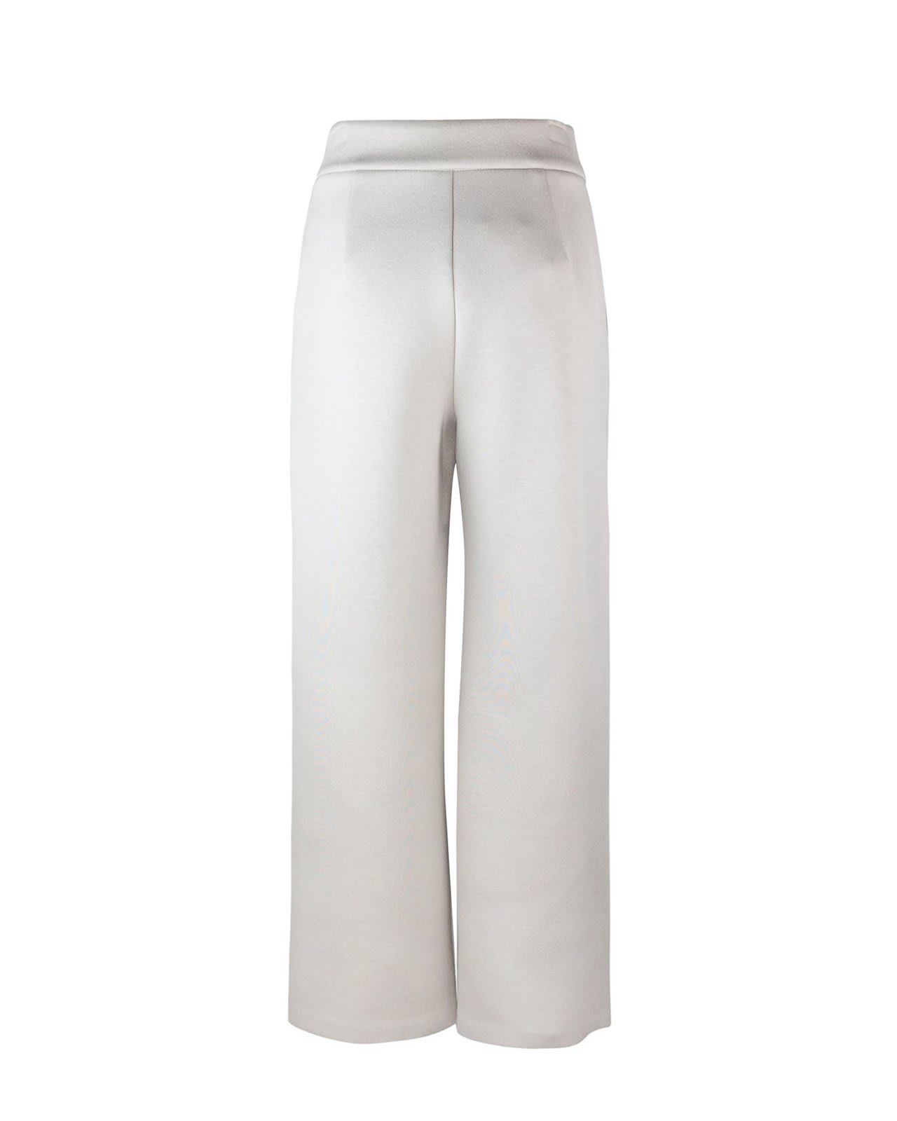 Shop Max Mara High Waist Straight Leg Pants In Powder