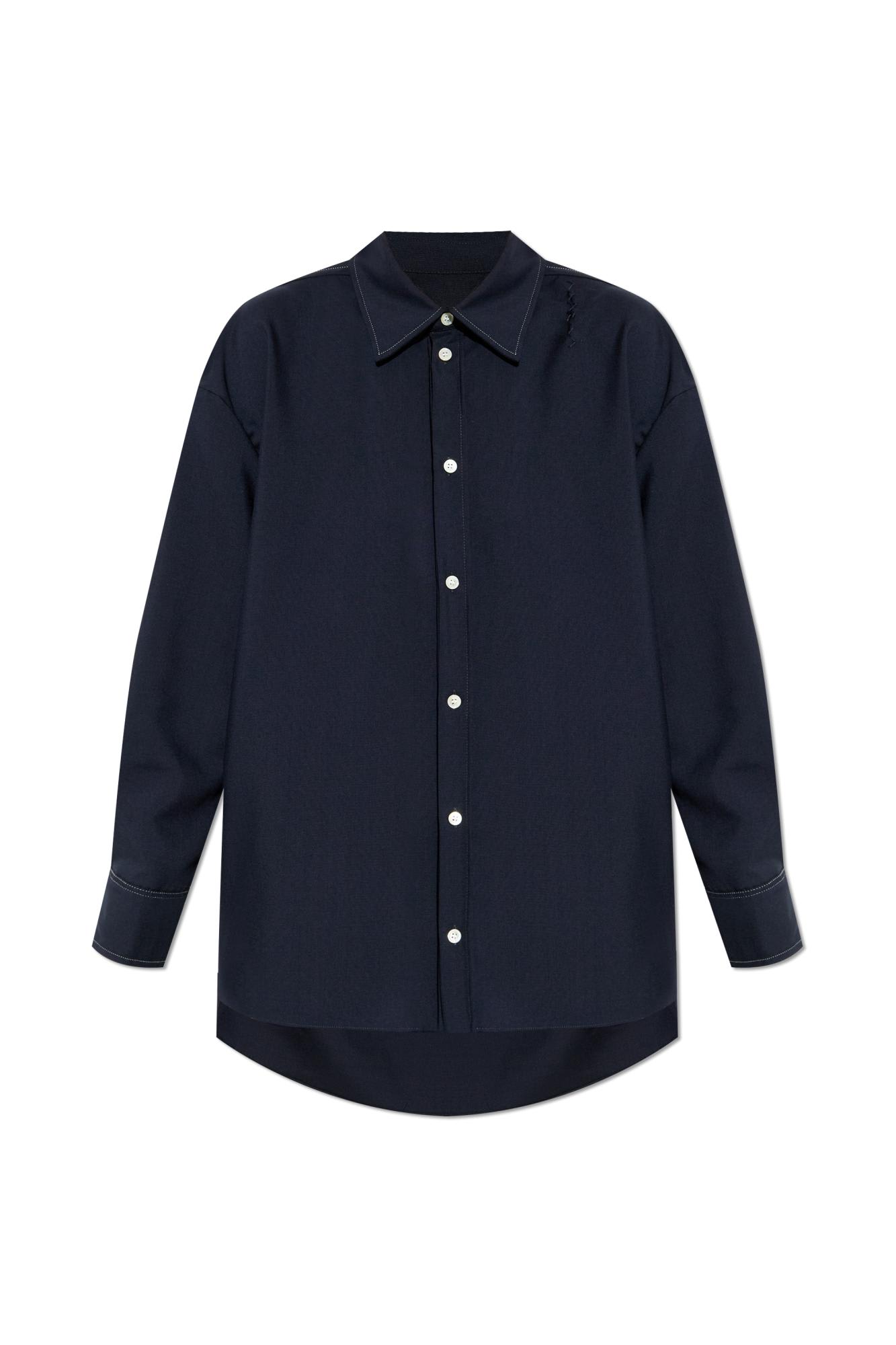 Marni Wool Shirt In Black