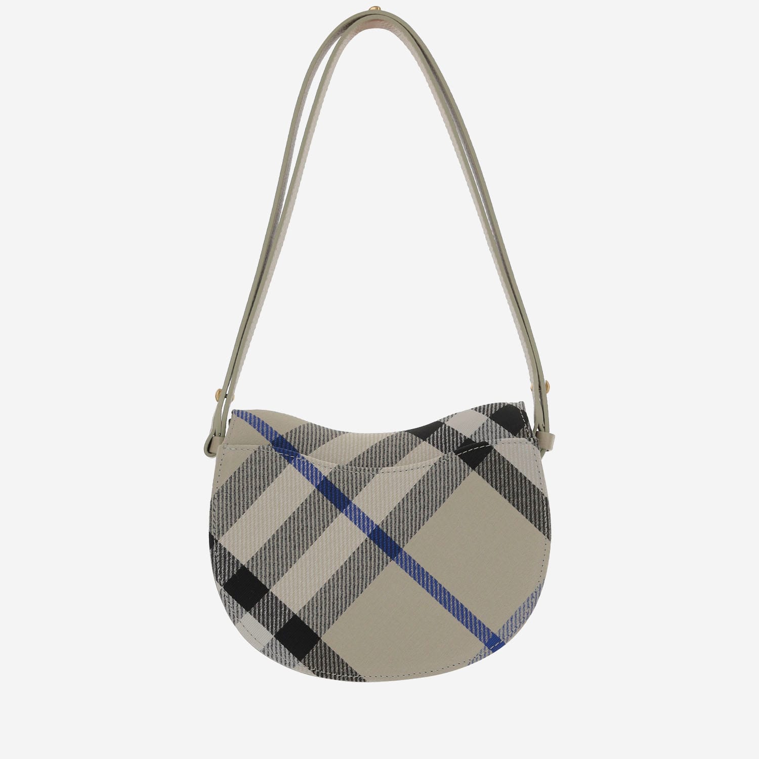 Burberry Rocking Horse Mini Crossbody Bag In Lichen Cotton Blend In Red