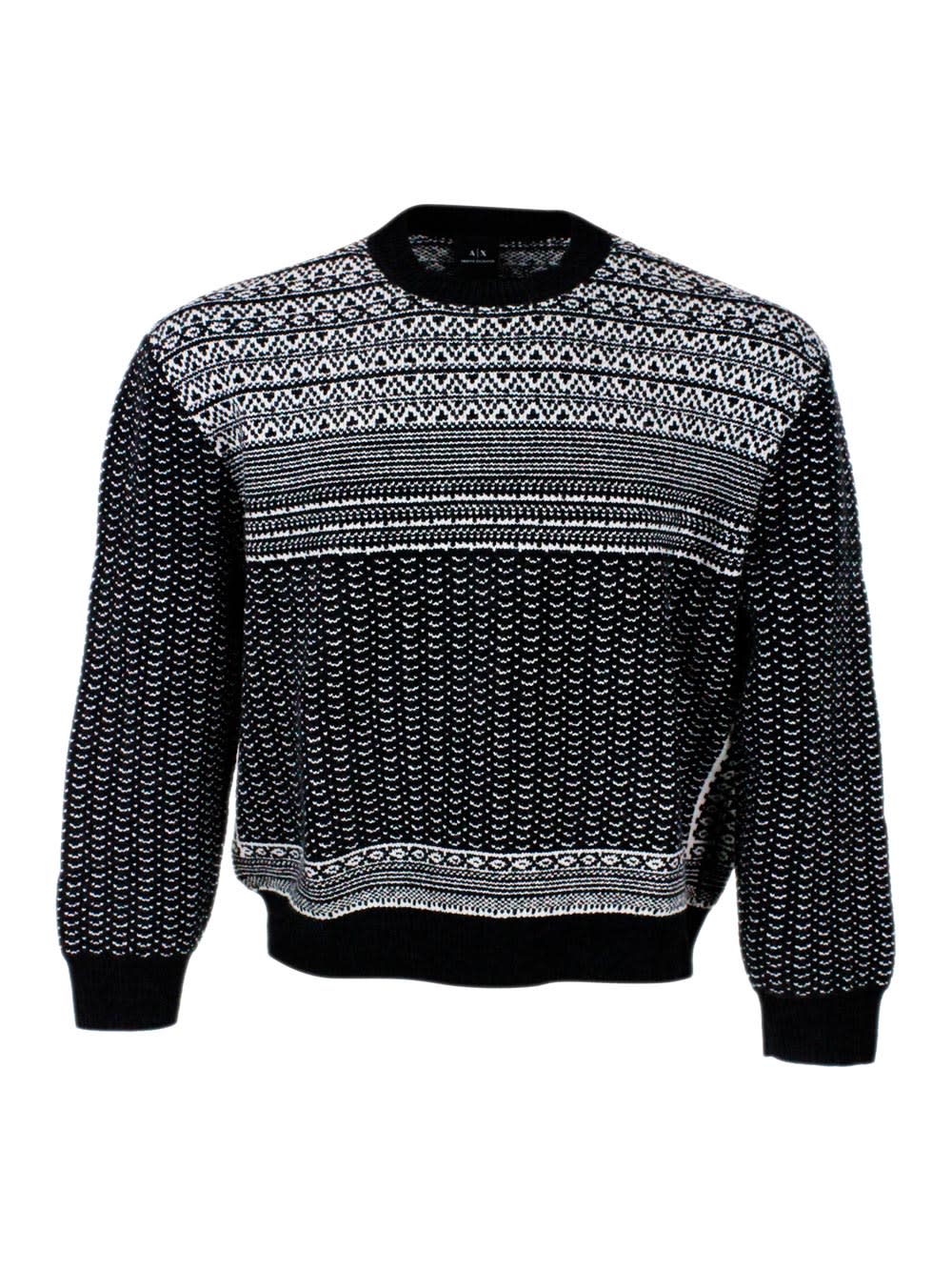 Shop Armani Exchange Sweater In Black