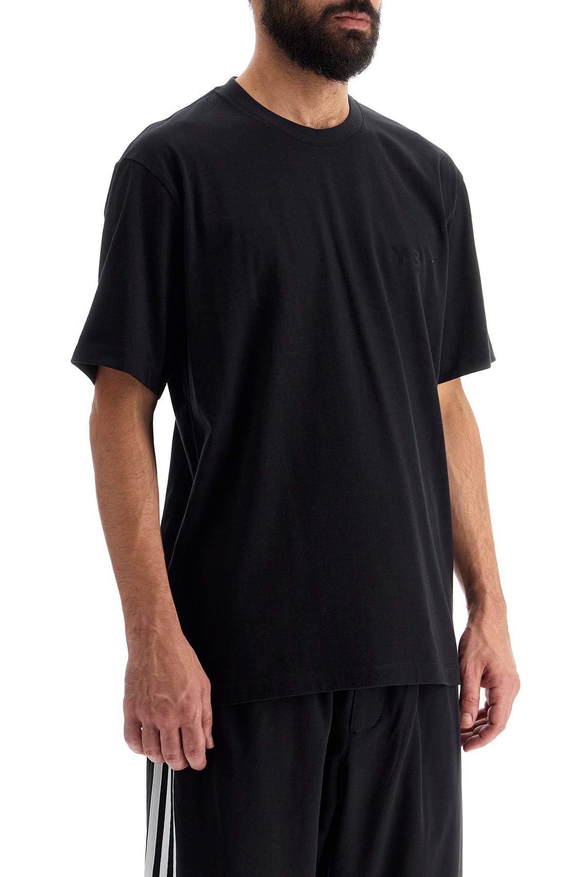 Shop Y-3 Oversized Logo T In Black (black)