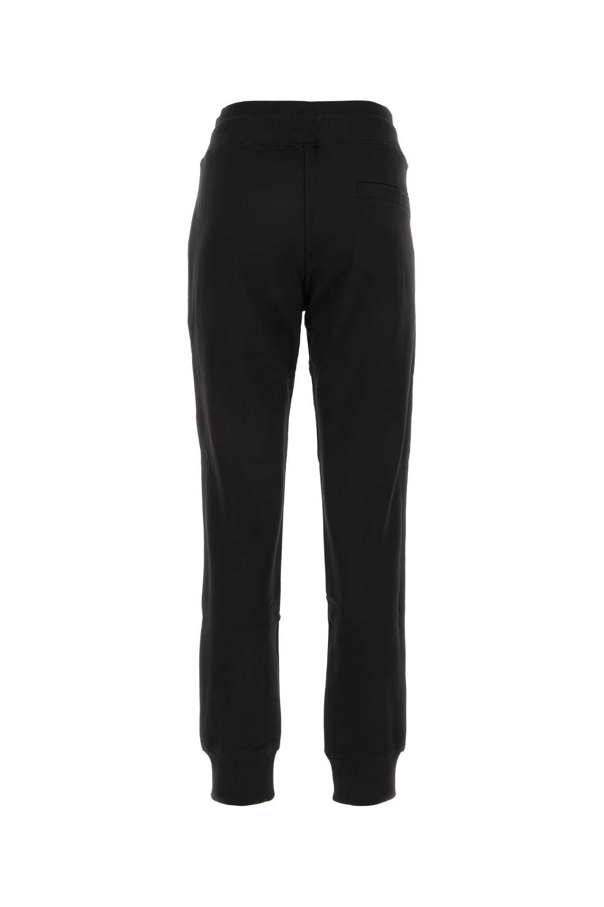 Versace Jeans Couture Black Cotton Joggers In G89