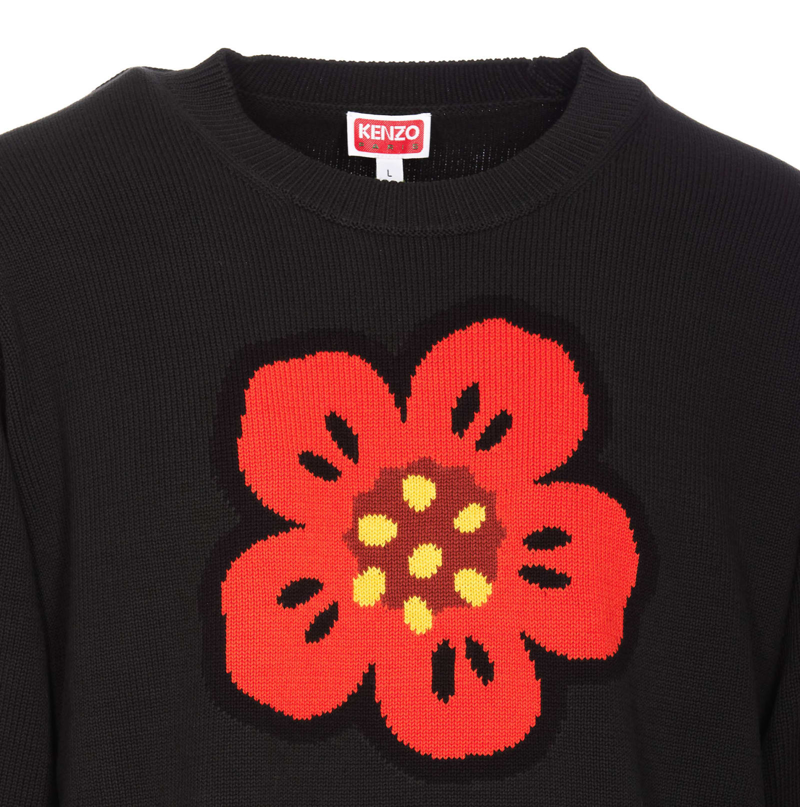 Shop Kenzo Boke Flower Sweater In Black