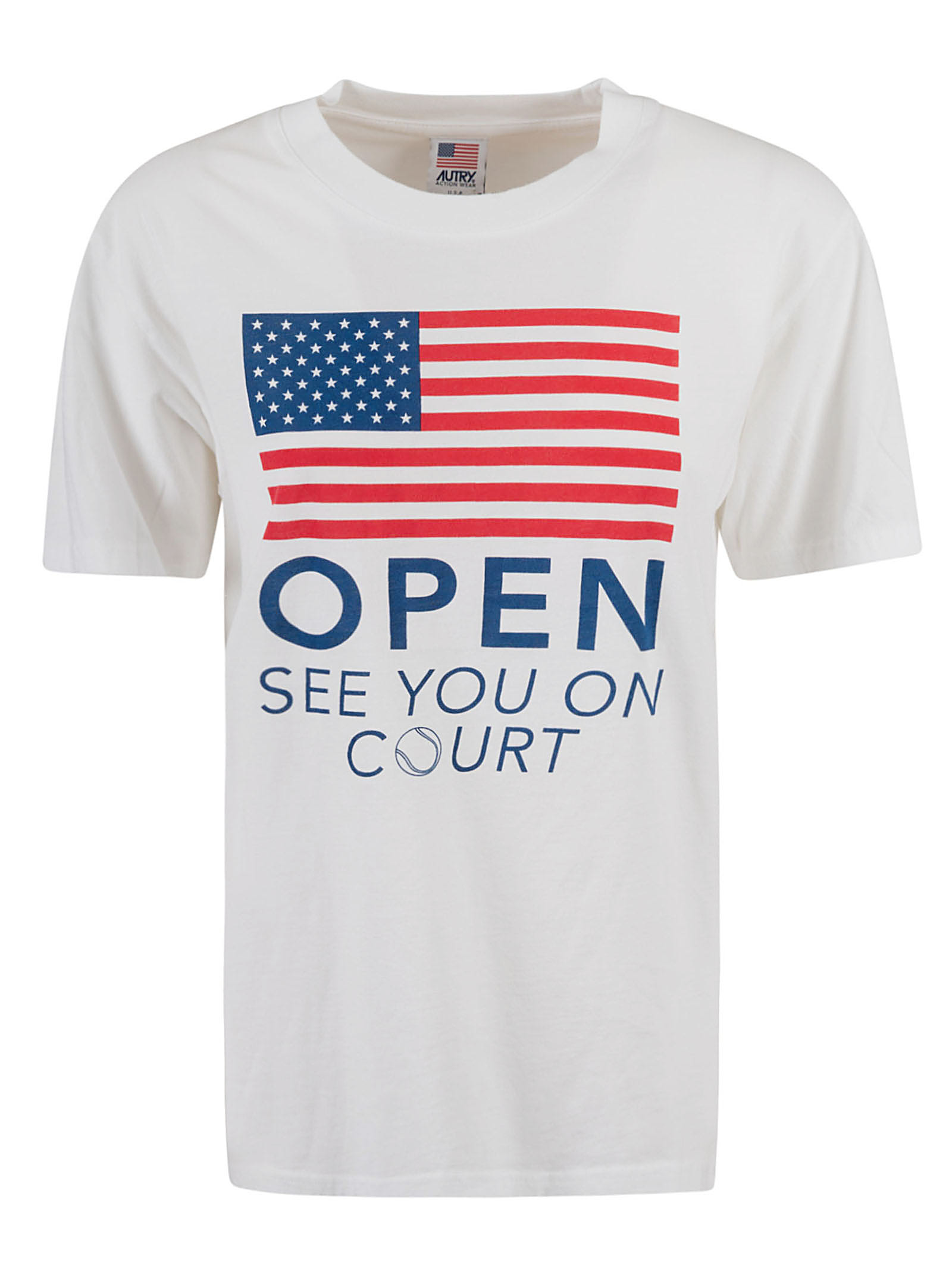 Autry Usa Flag Print T-shirt