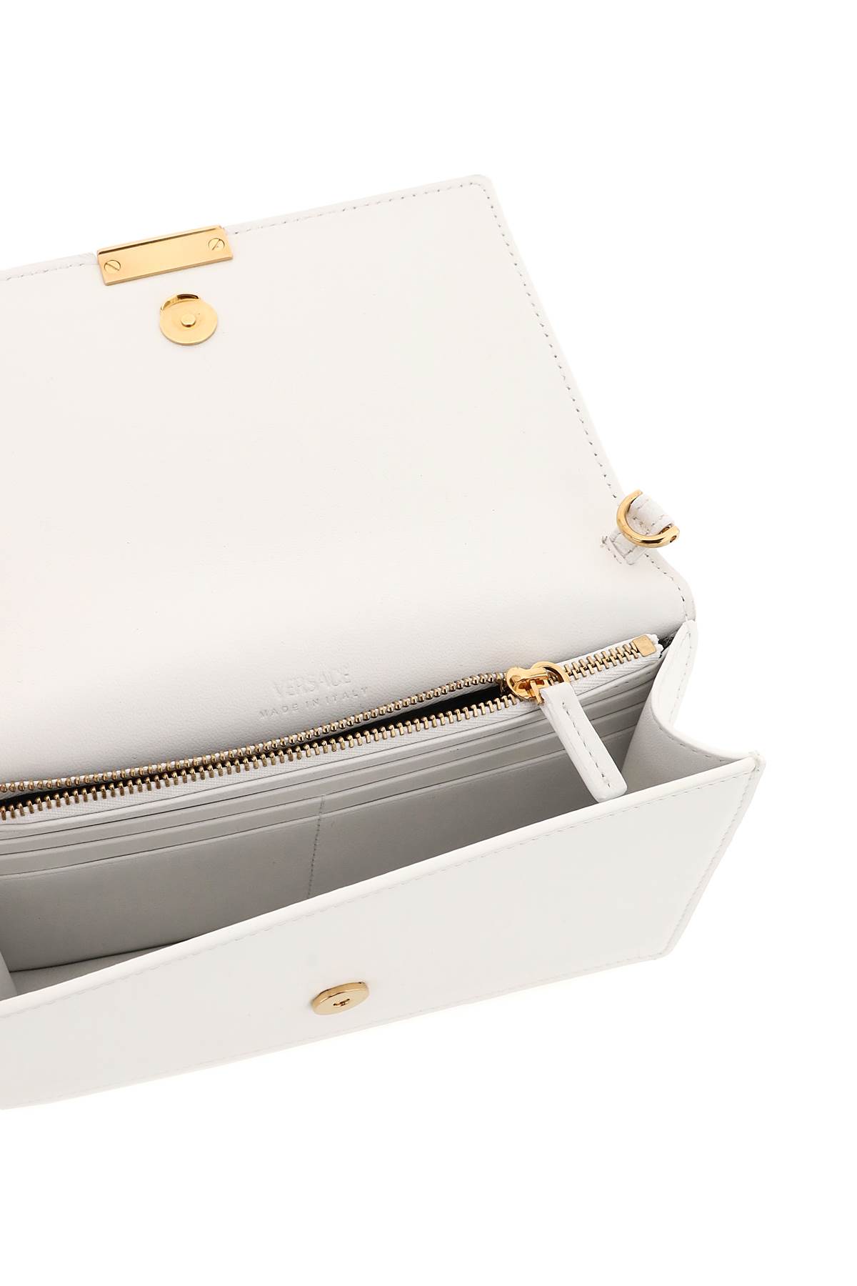 Versace Greca Goddess Crossbody Bag In White