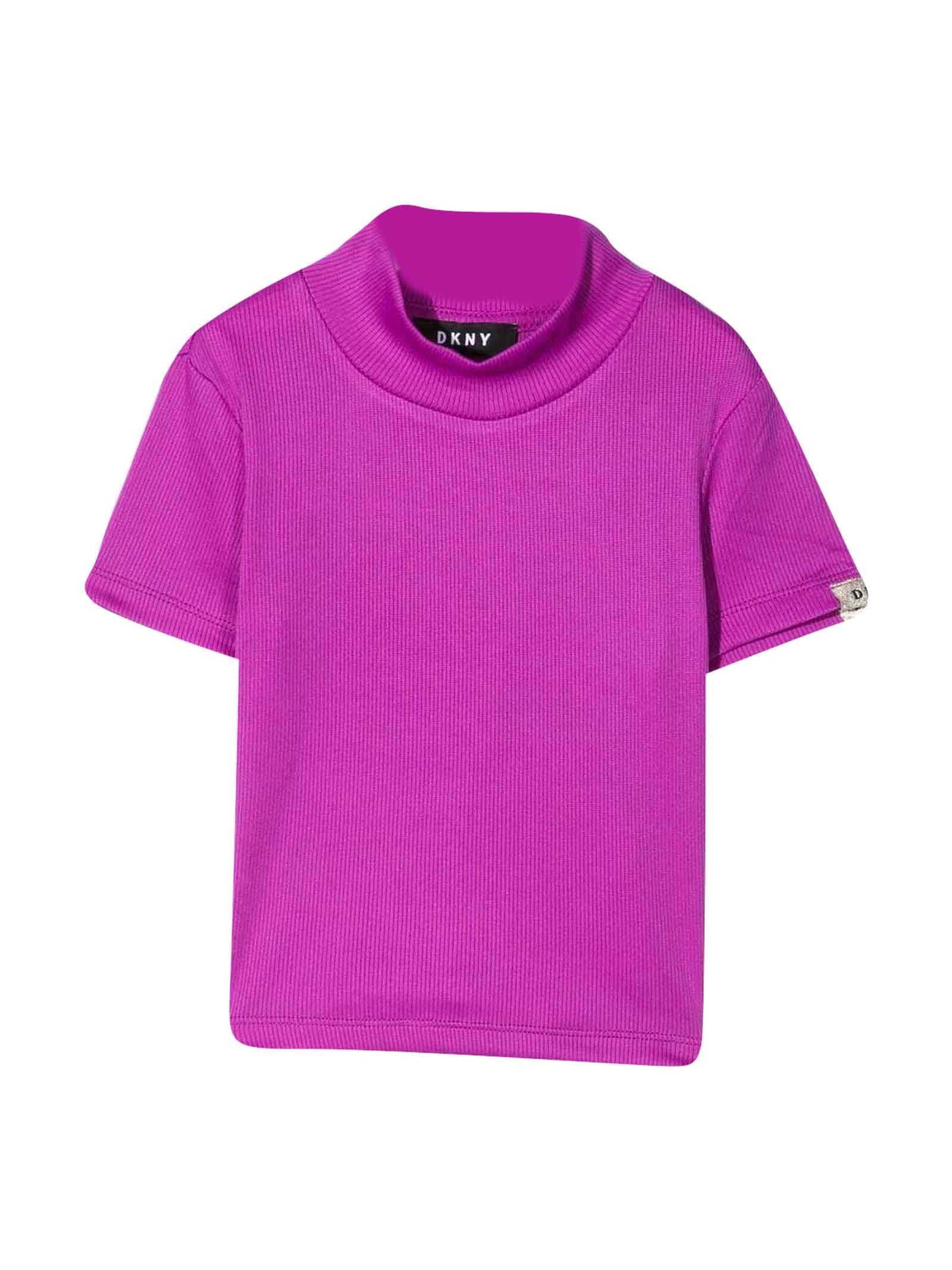DKNY Purple T-shirt Teen Unisex