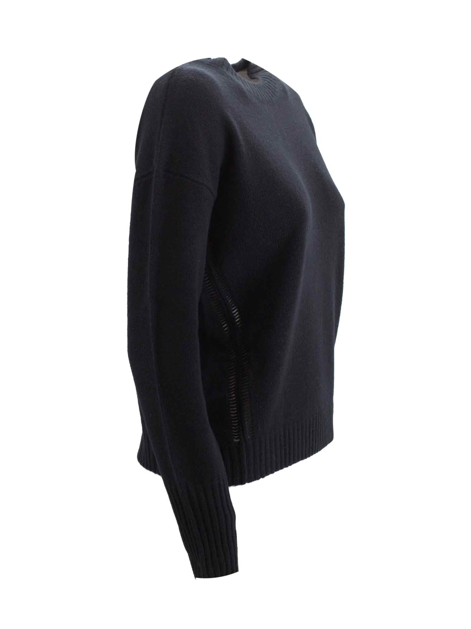 Shop Max Mara Alinda Crew Neck Sweater In Nero