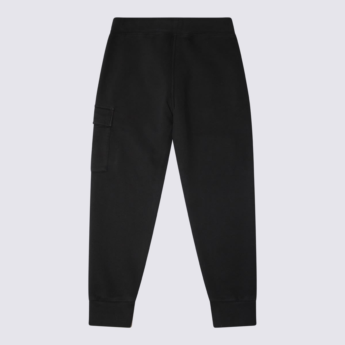 Shop C.p. Company Black Cotton Pants In Nero/black