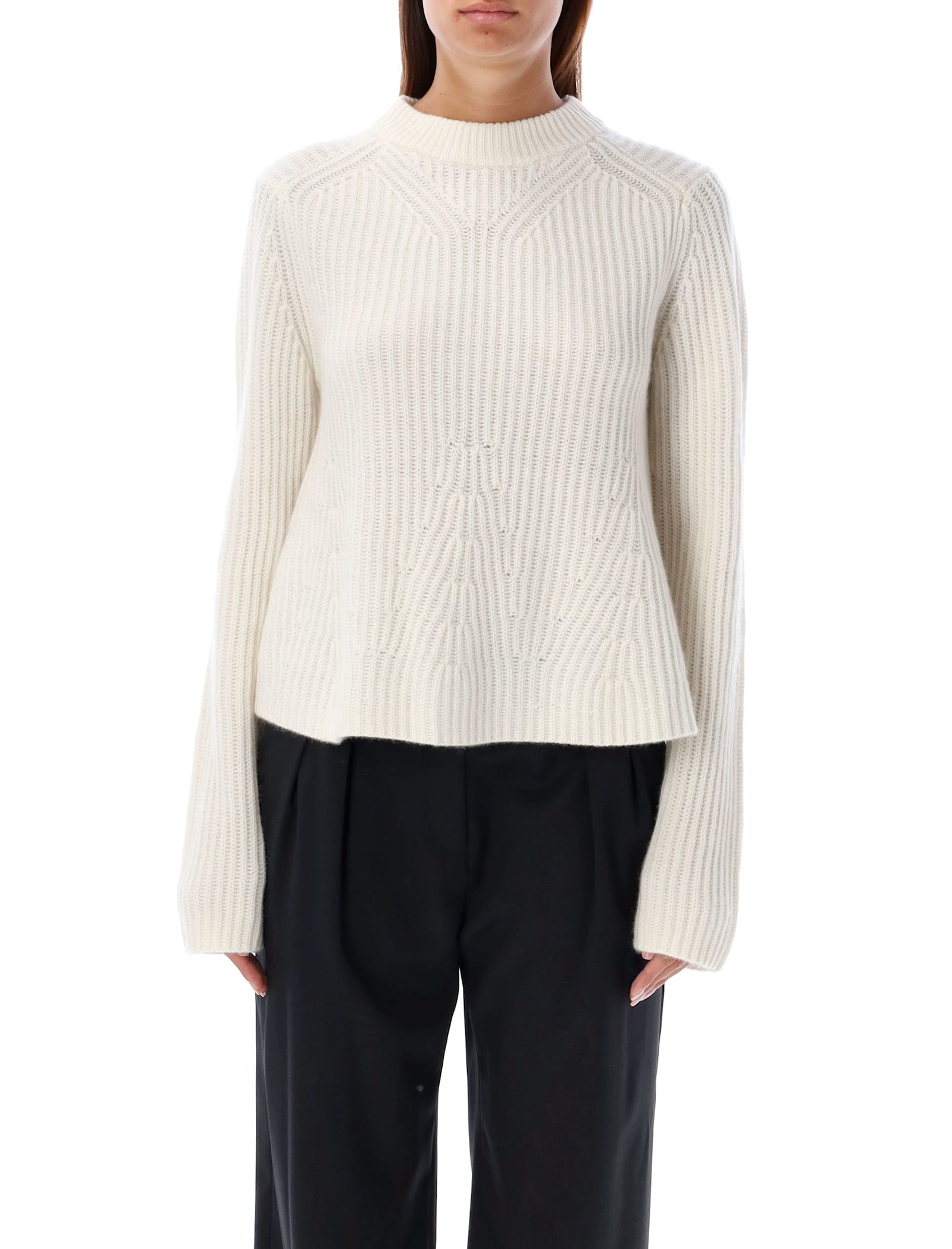 Shop Loulou Studio Cosmo Cashmere Sweater In Ivory