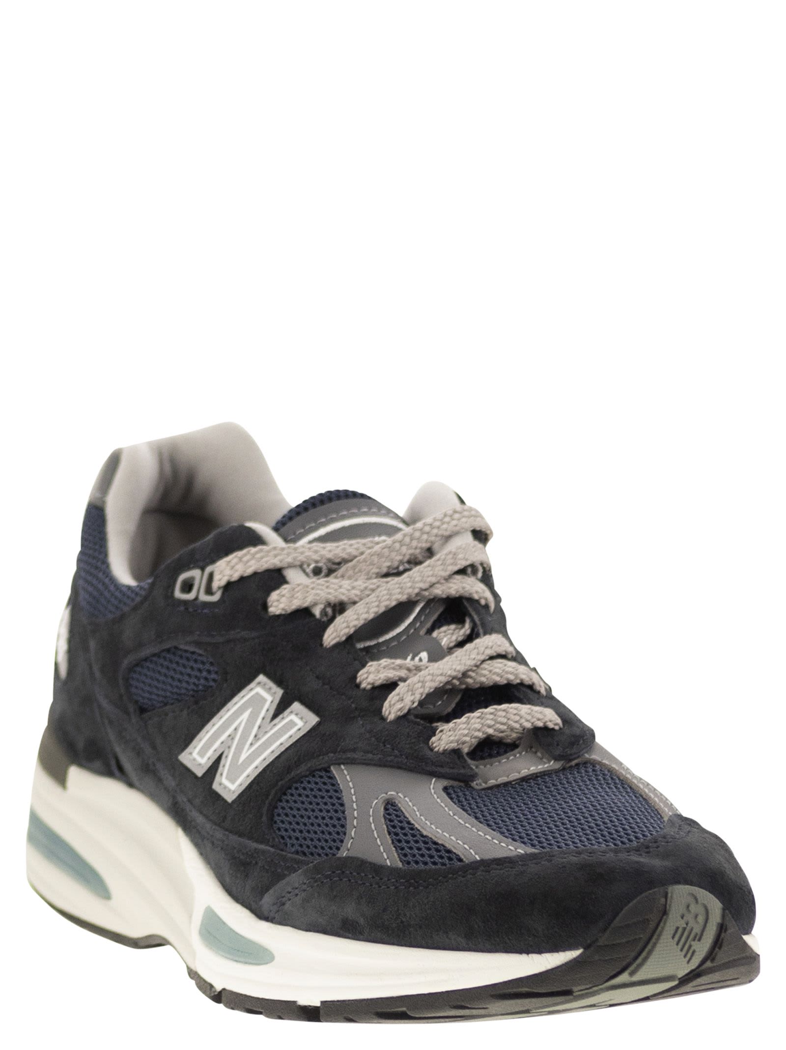 New Balance Made In Uk 991v2 Panelled Sneakers In Navy