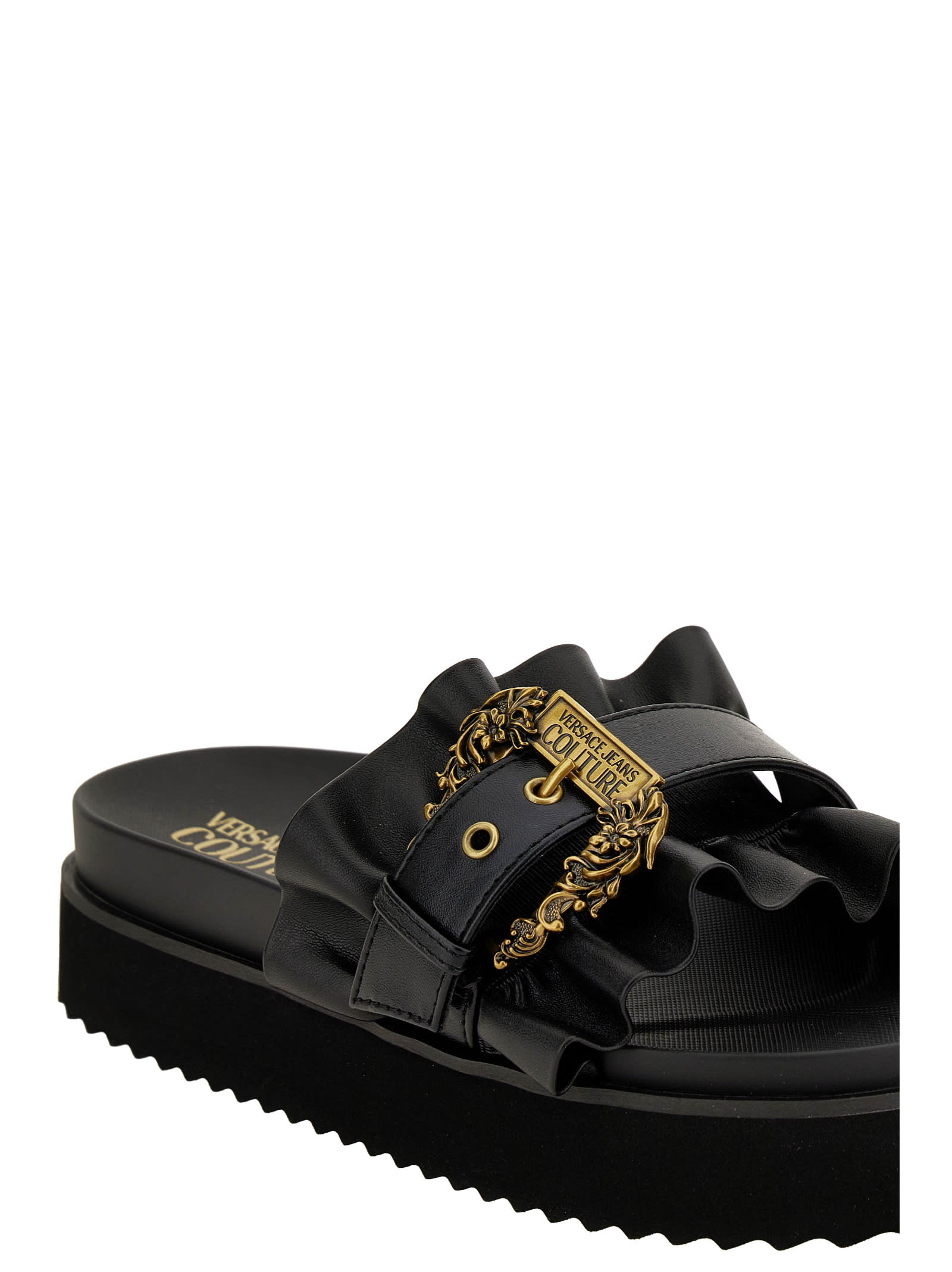 VERSACE JEANS COUTURE VERSACE JEANS COUTURE BLACK SANDALS