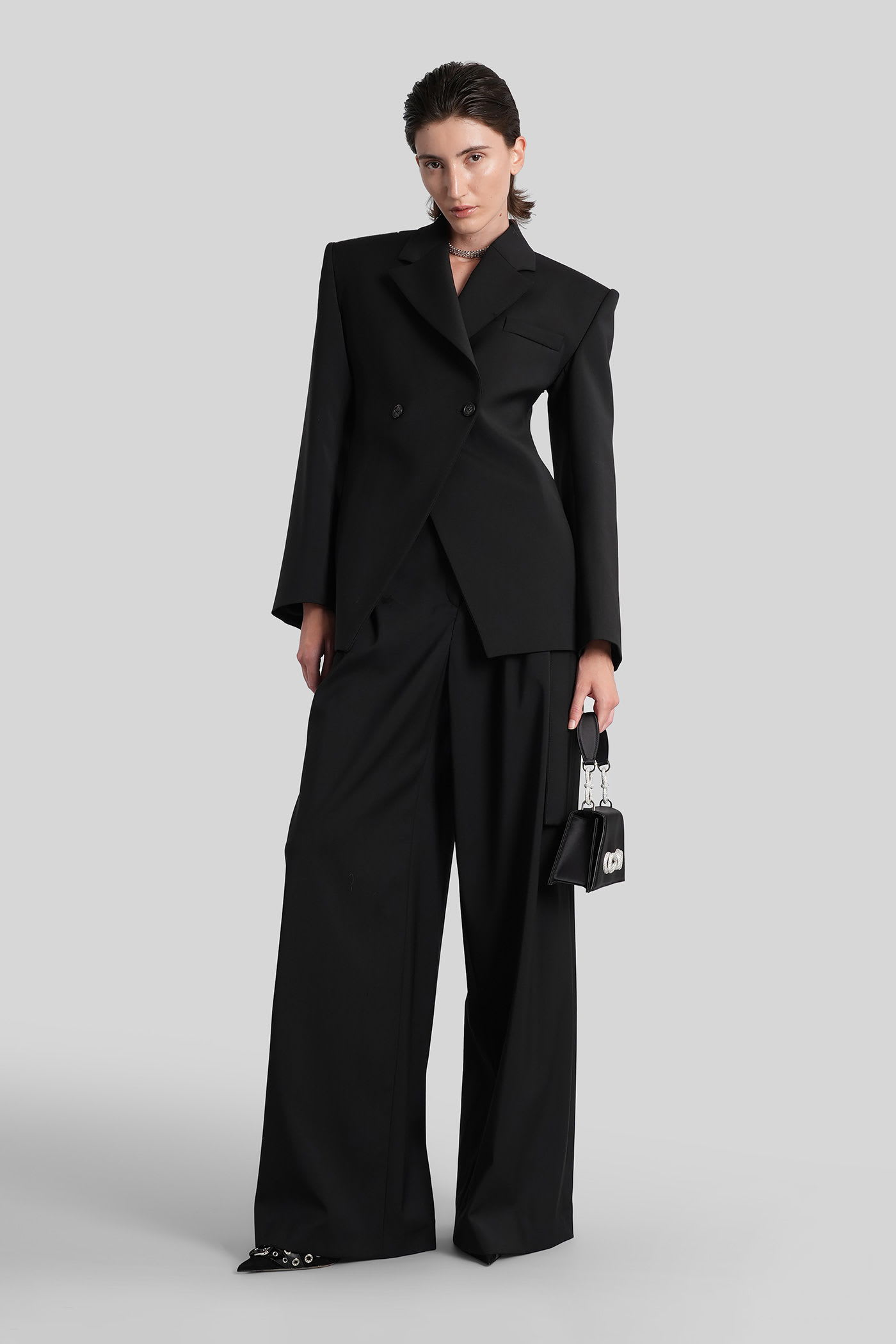 Giuseppe Di Morabito Pants In Black Wool In Black