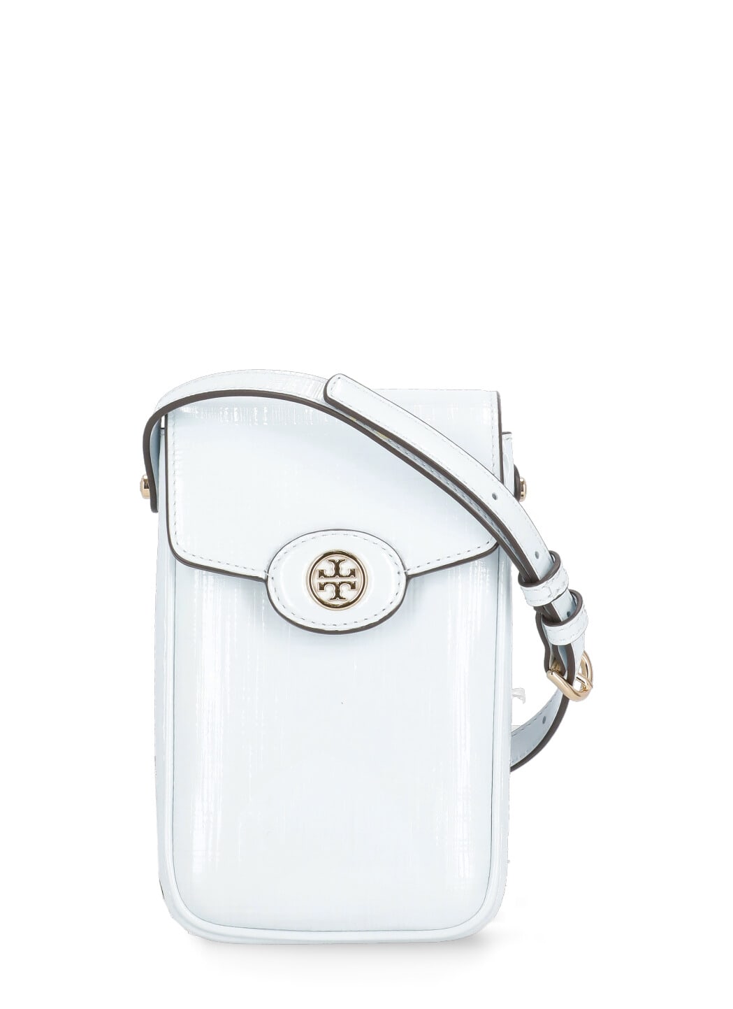 Shop Tory Burch Robinson Celphone Case In Light Blue