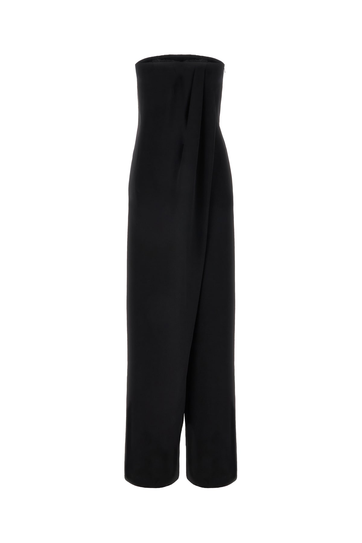 MAX MARA BLACK TRIACETATE BLEND JUMPSUIT 