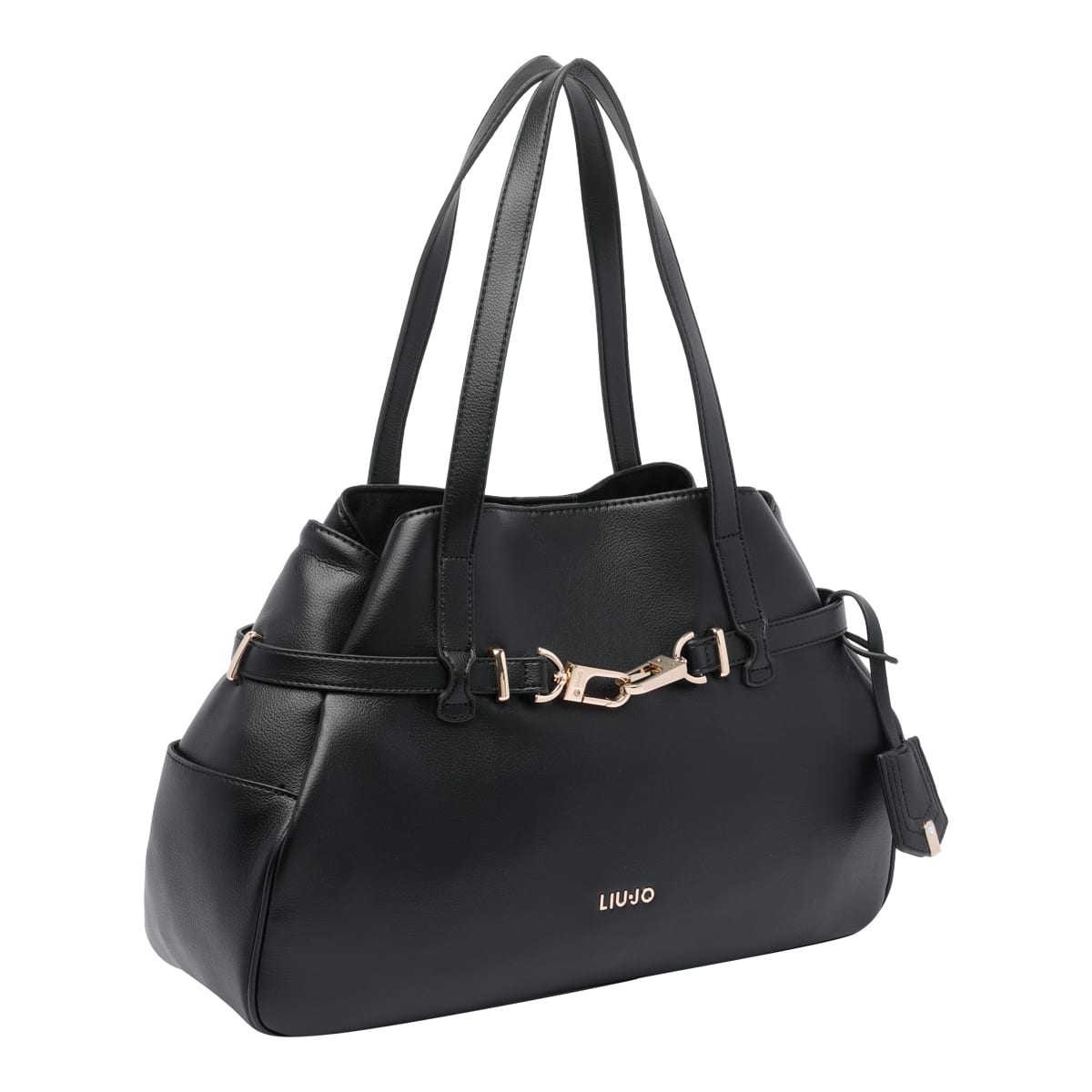 Liu •jo Structured Shape Shoulder Bag With Double Handles In Black